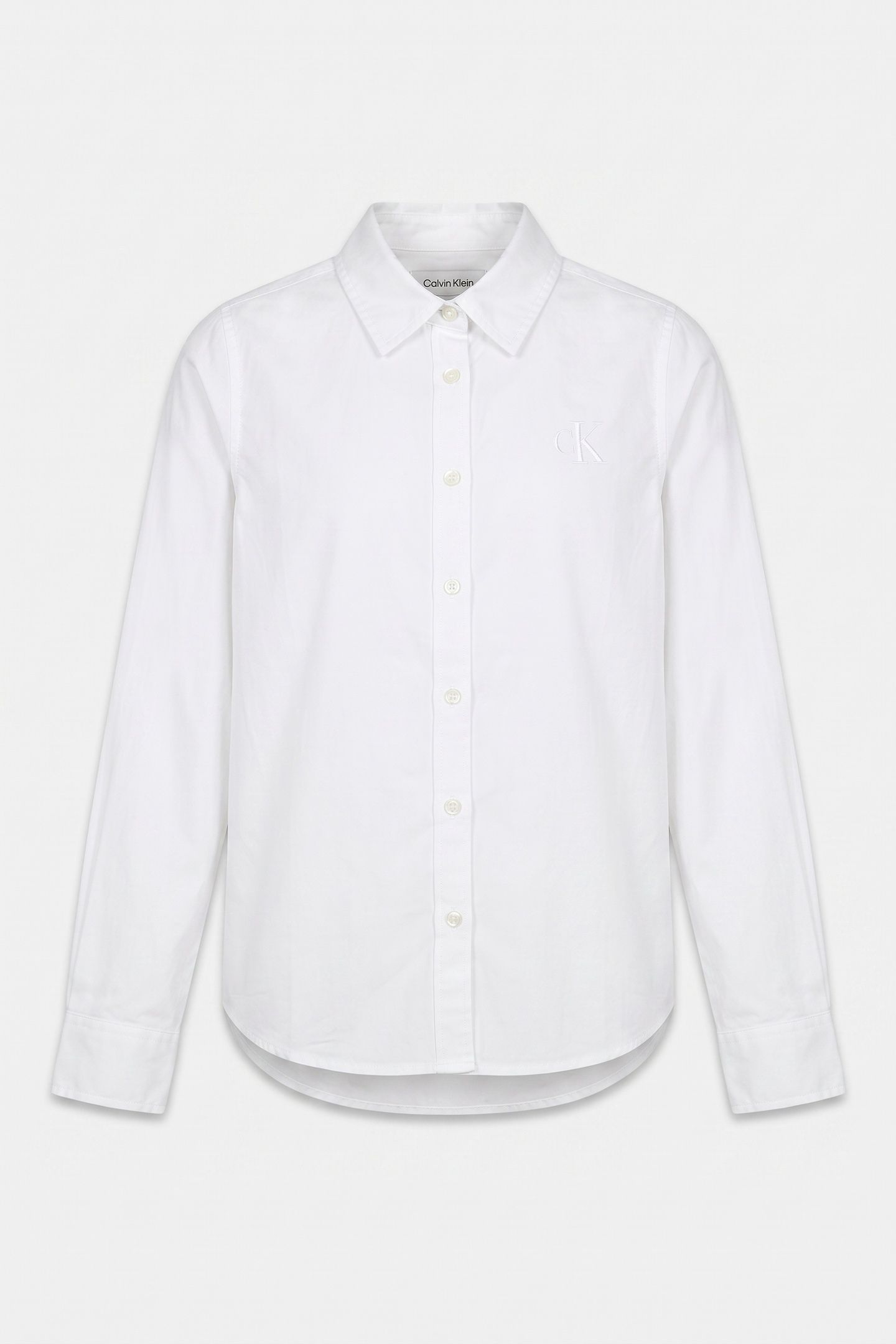 GIRLS REGULAR TAILORED SHIRT LONG SLEEVE BRIGHT WHITE 2