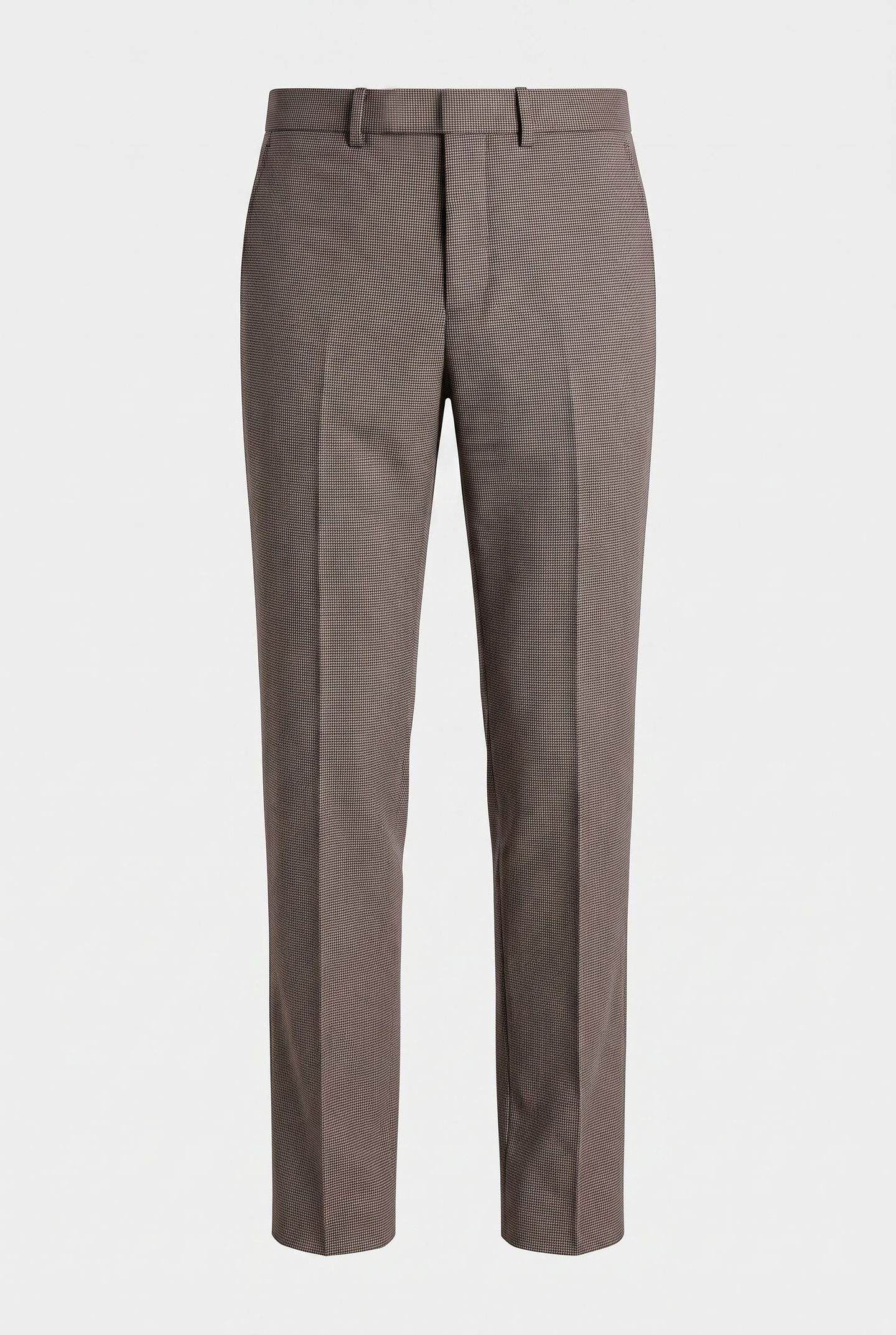 HOUNDSTOOTH SLIM SUIT PANTS BRILLIANT WHITE 4