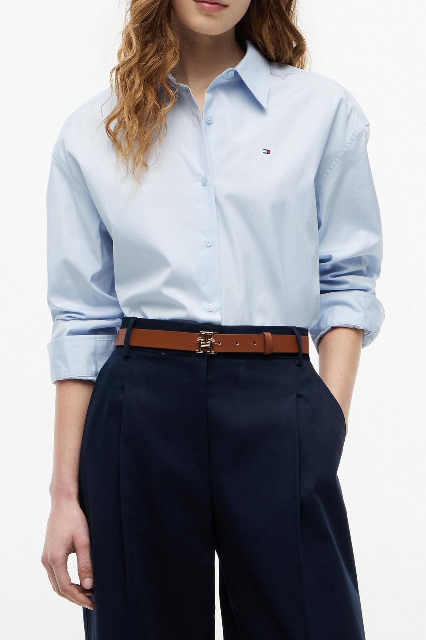 SUMMER POPLIN LS BOXY BREEZY BLUE 1