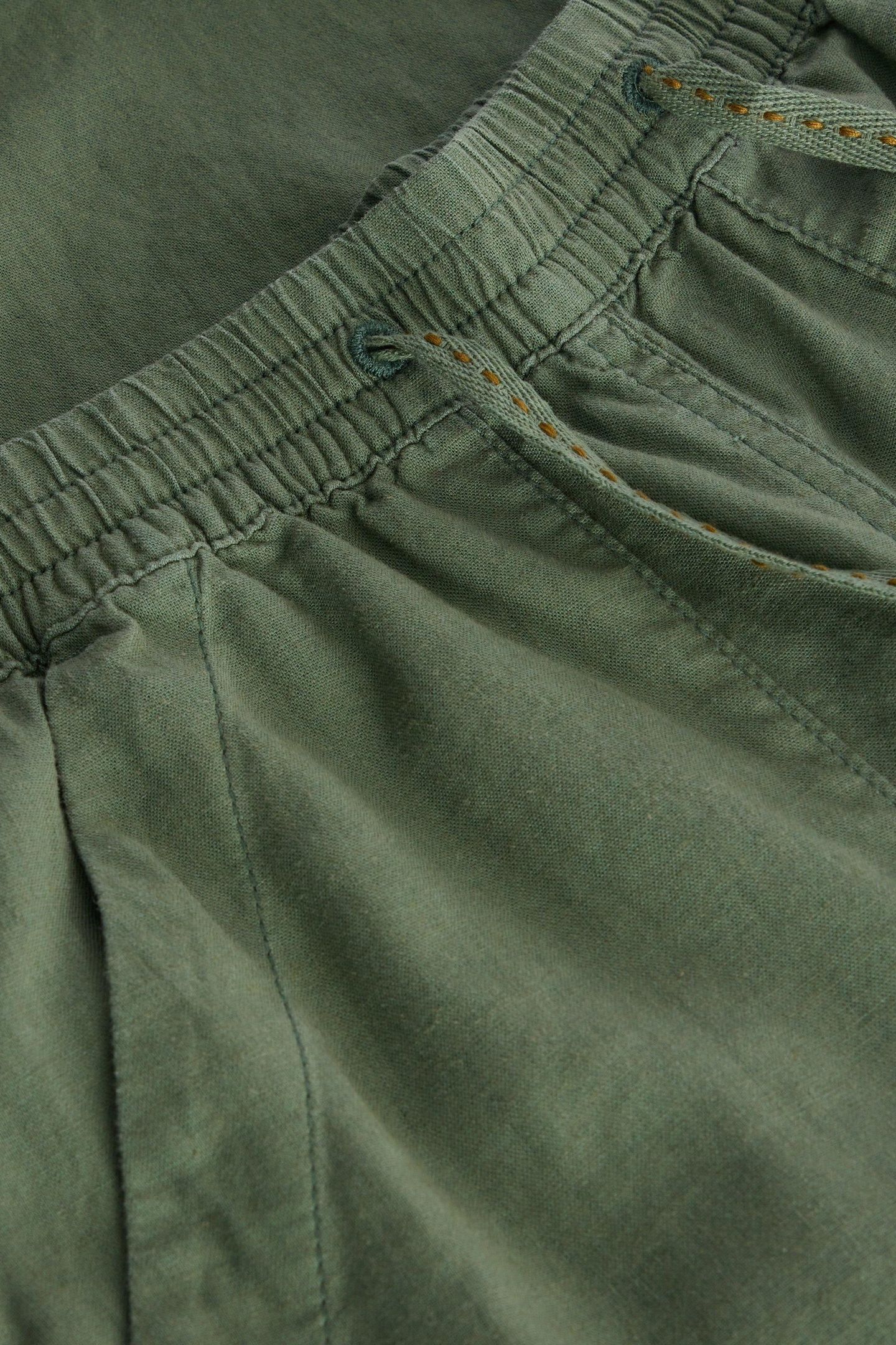 ELLE LINEN BLEND TROUSER MID GREEN 5