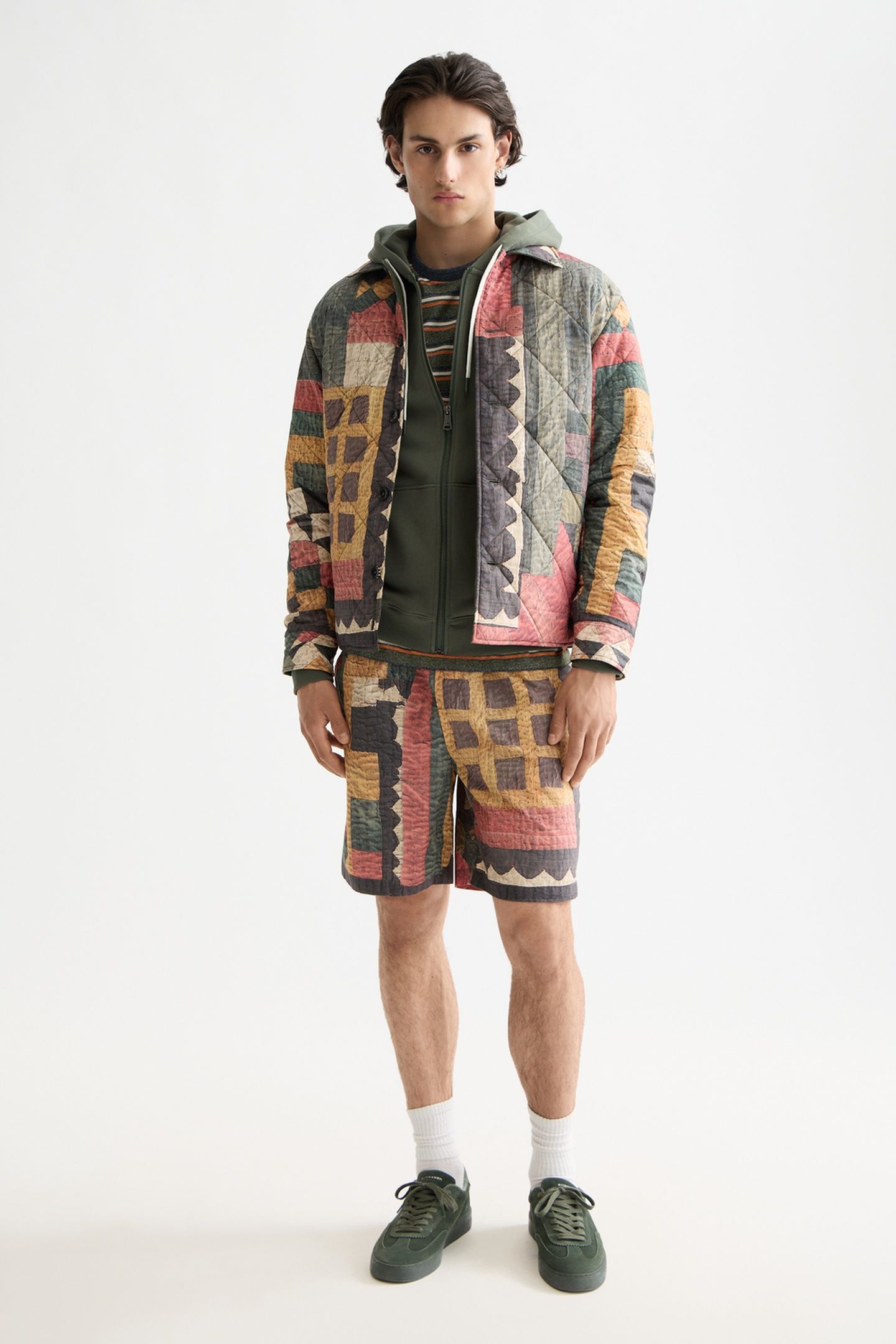 PATCHWORK MOUNTAIN PRINT OVERSHIRT MOUNTAINS PATCHWORK 2