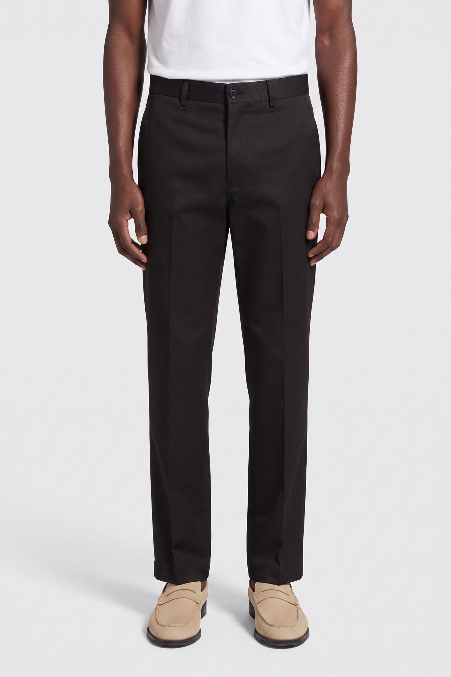 WIDE-LEG TROUSERS WITH EMBROIDERY AND RIVET BLACK 1