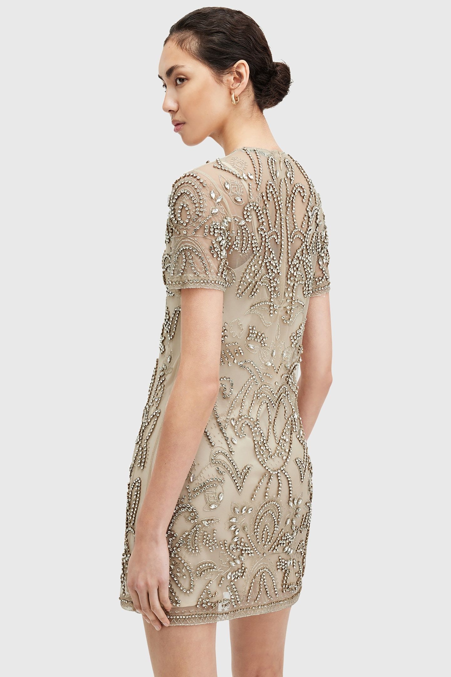 HANIA EMB DRESS ECRU WHITE 5
