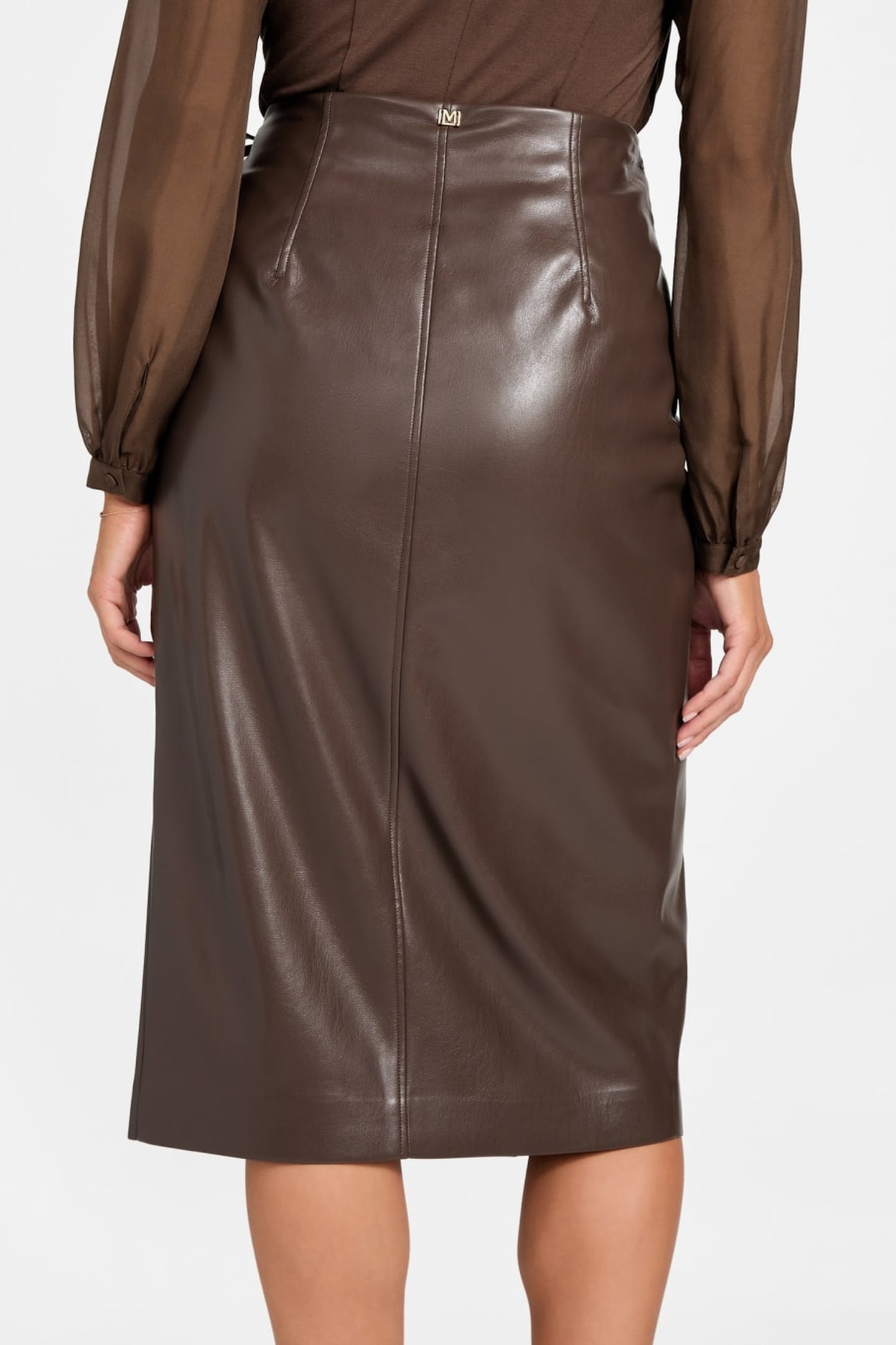 GLADYS WRAP SKIRT CHOCOLATE BROWNIE 4