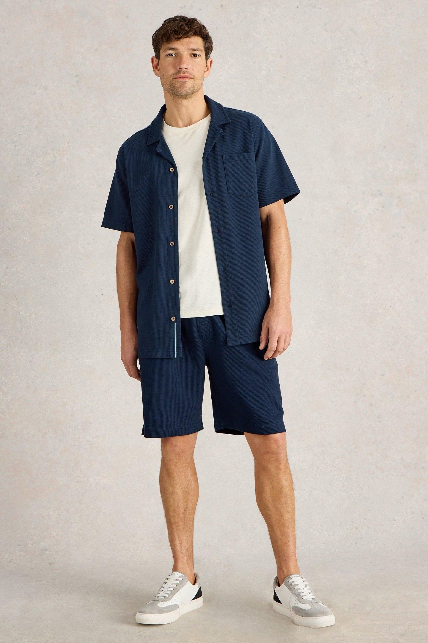RIB SS JERSEY SHIRT DARK NAVY 3