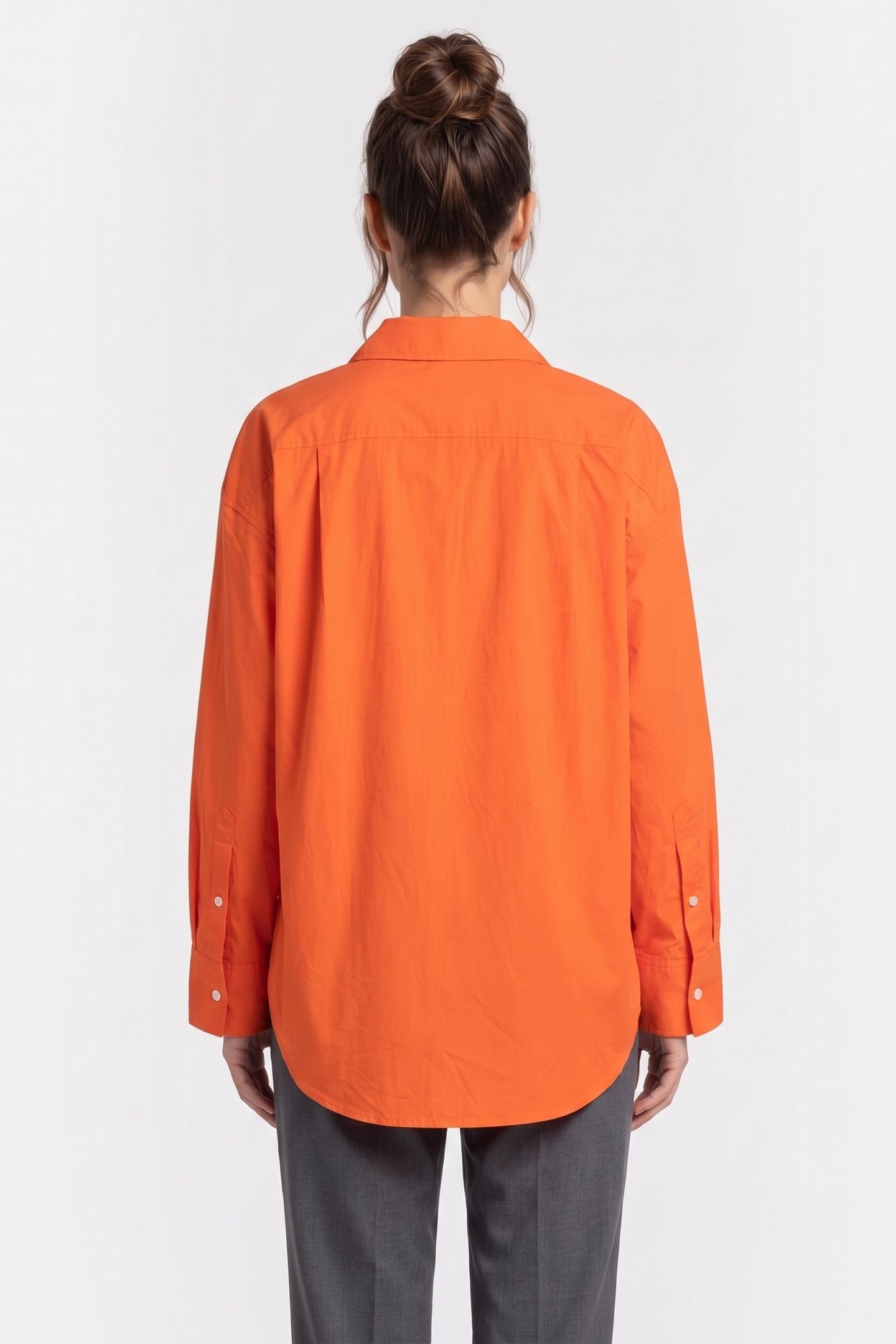 IMA POPLIN SHIRT ORANGE 2
