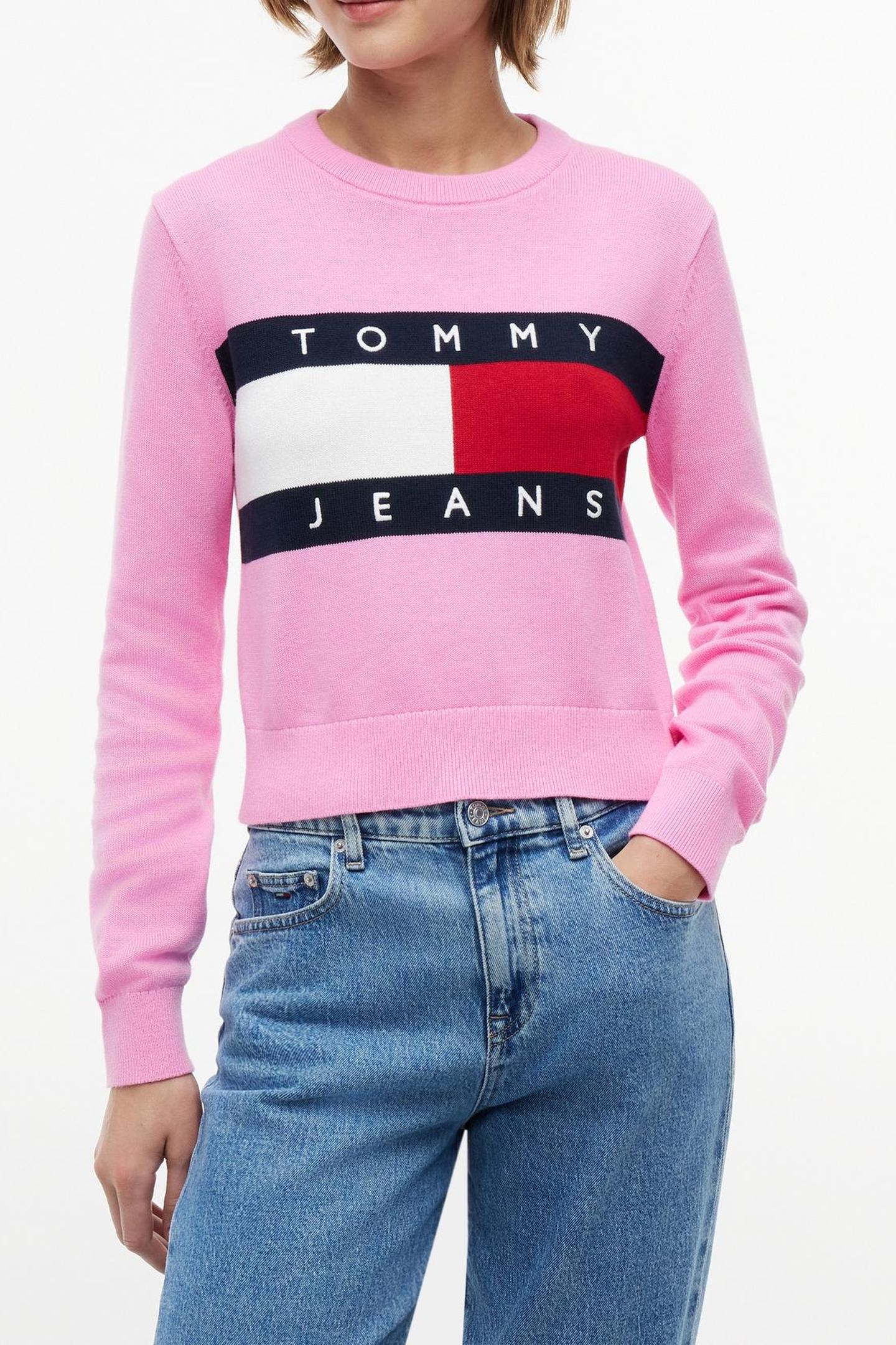 FLAG CREW NECK PINK DAISY 2