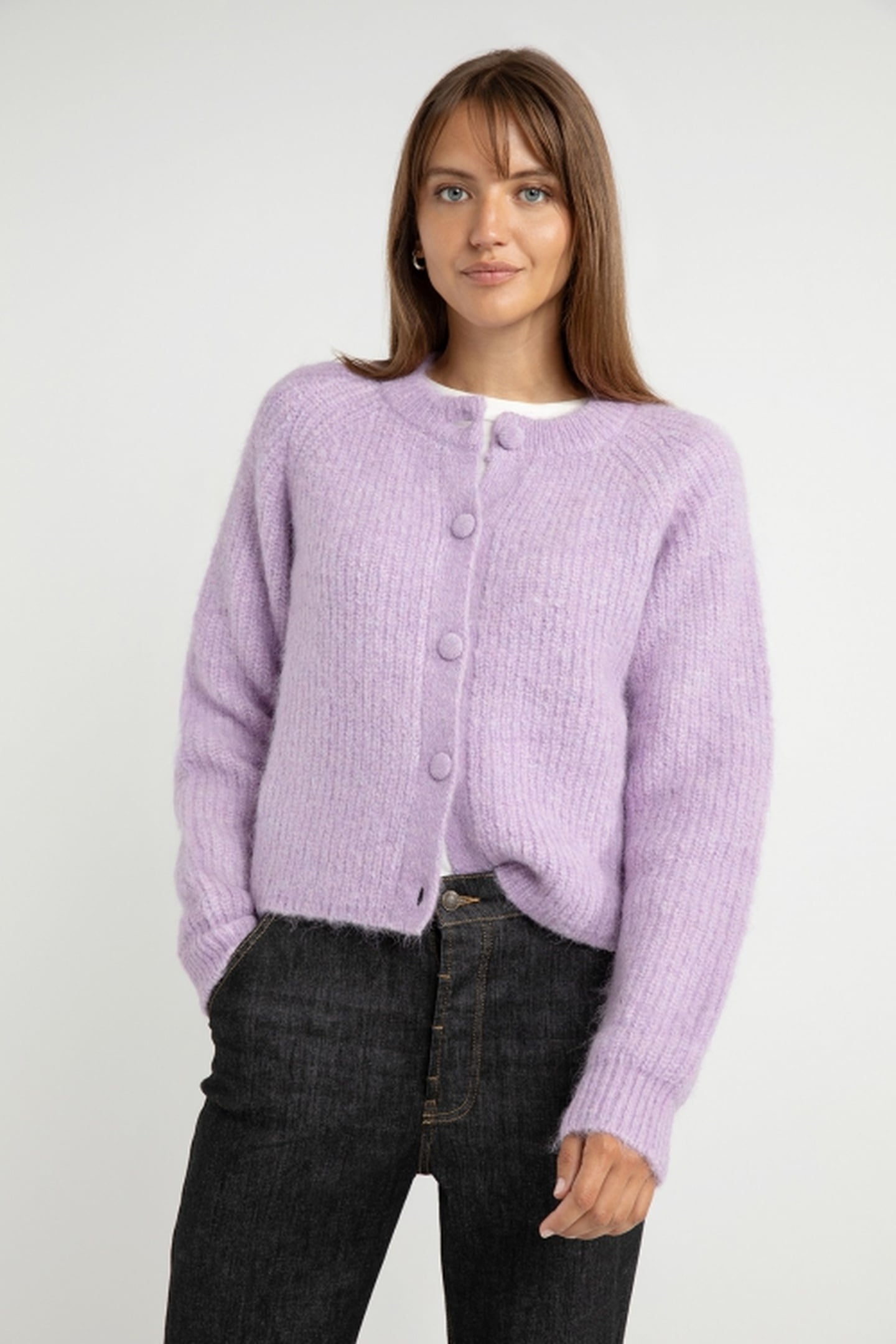 ABIGAIL CARDIGAN LILAC 1