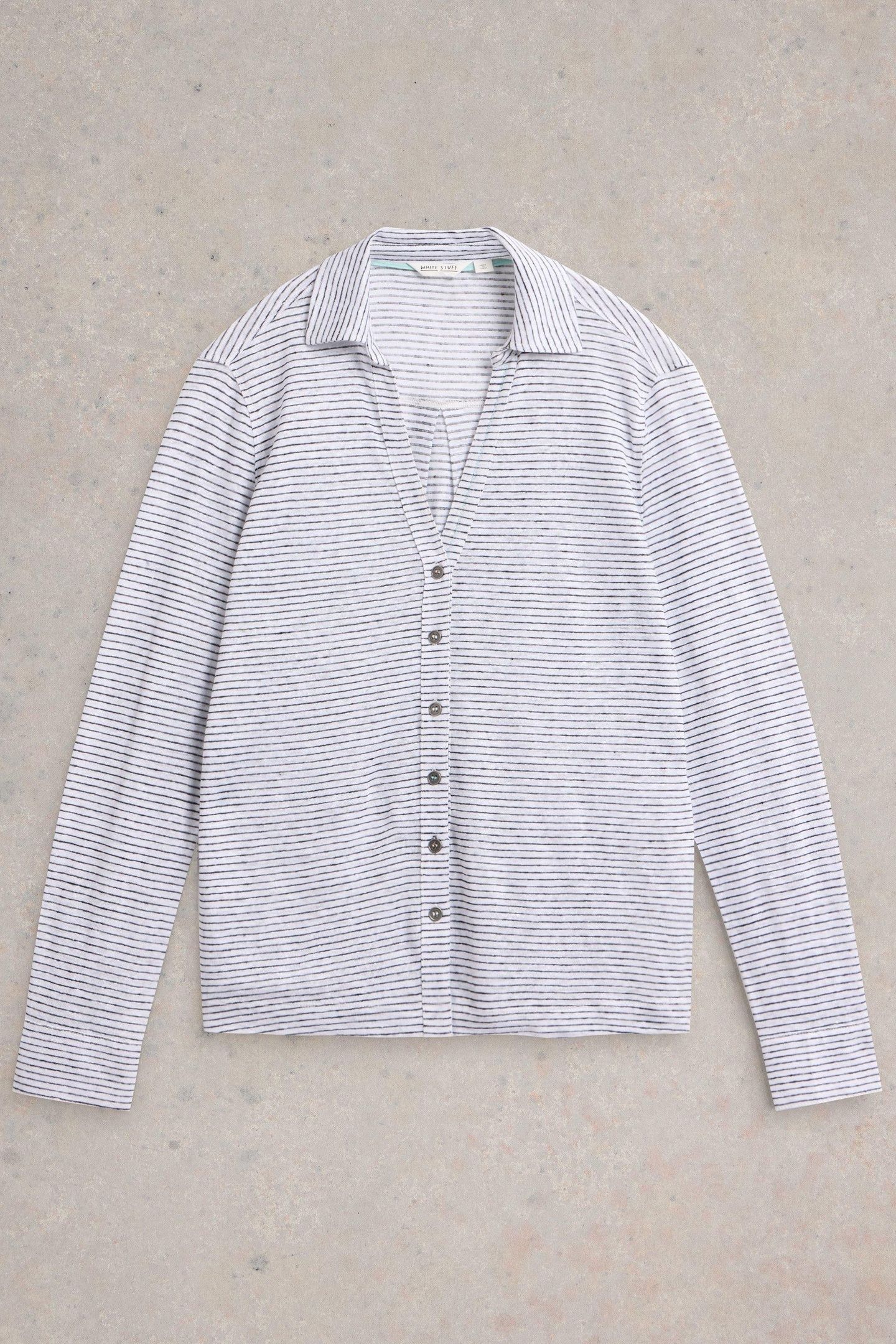 CHARLIE LINEN SHIRT WHITE MULTI 5