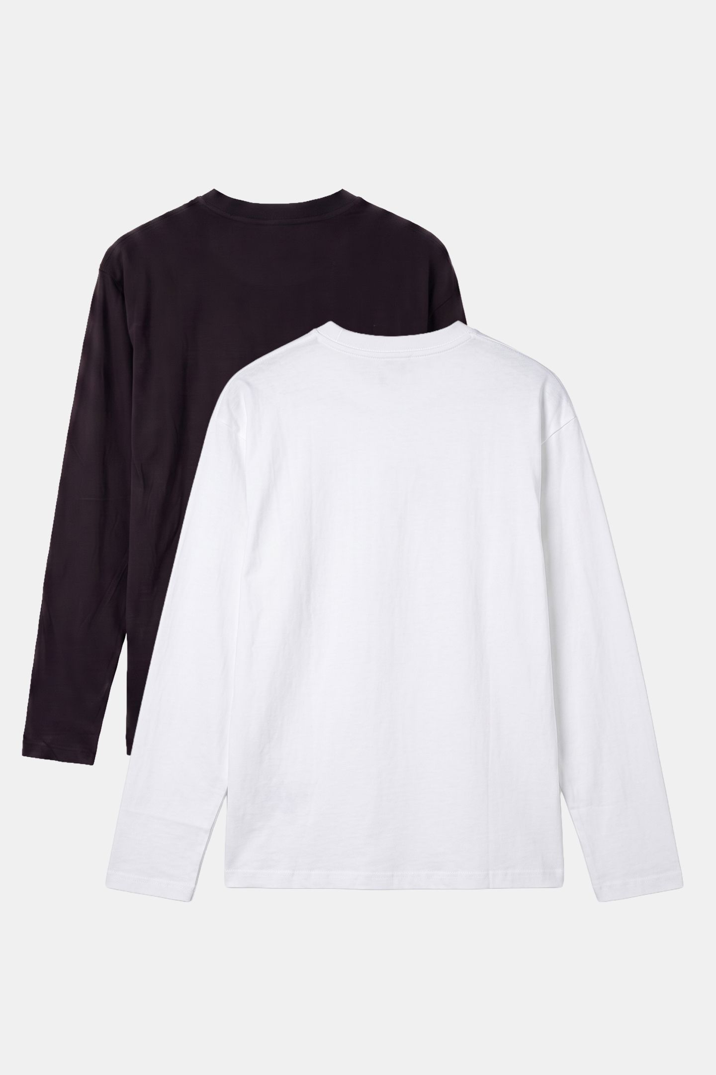 BOYS CHEST MONOLOGO LONG SLEEVE T-SHIRT BRIGHT WHITE/BLACK 2
