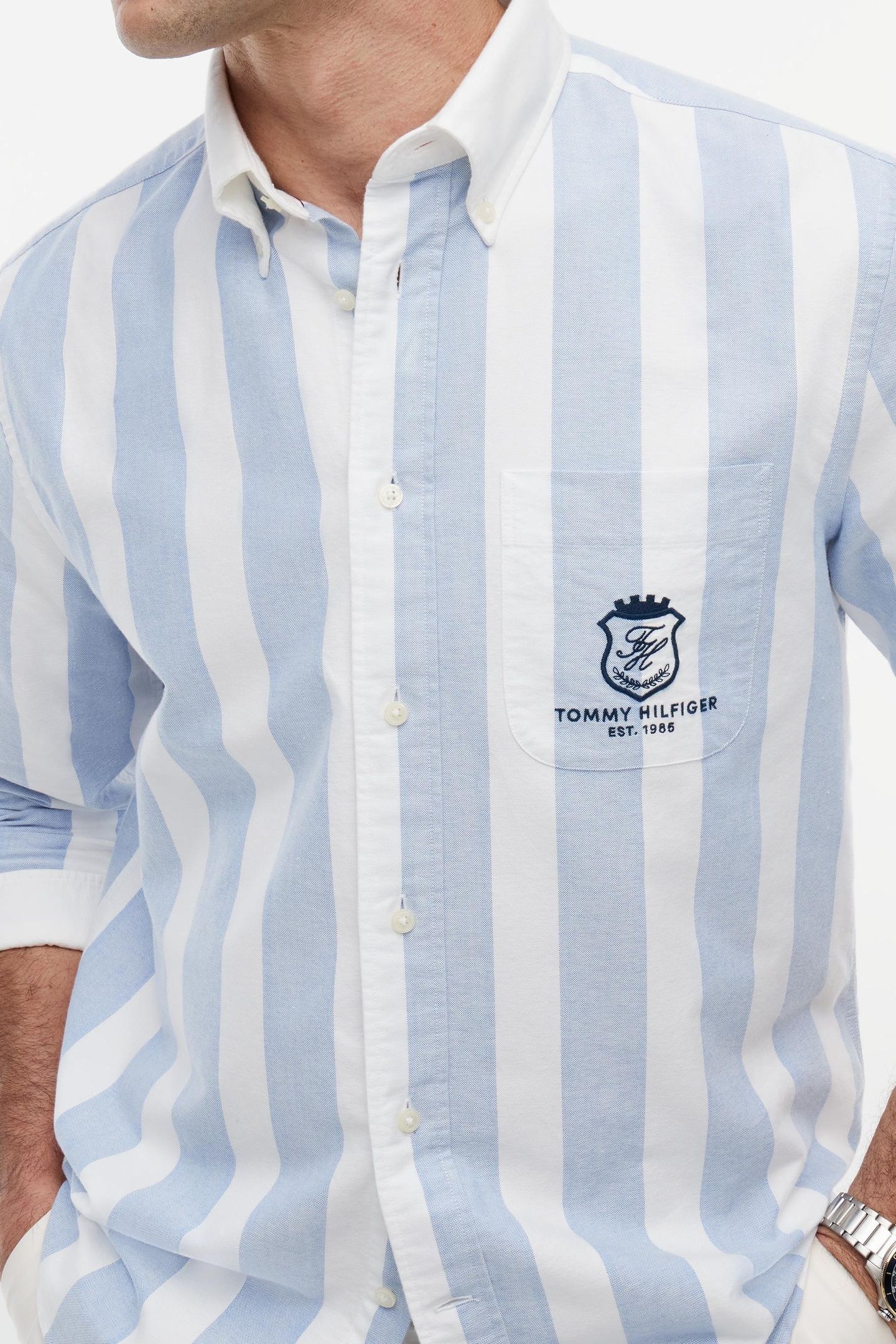 CLUB PREP OXFORD CLASSIC SHIRT BLUE/STRIPE 5