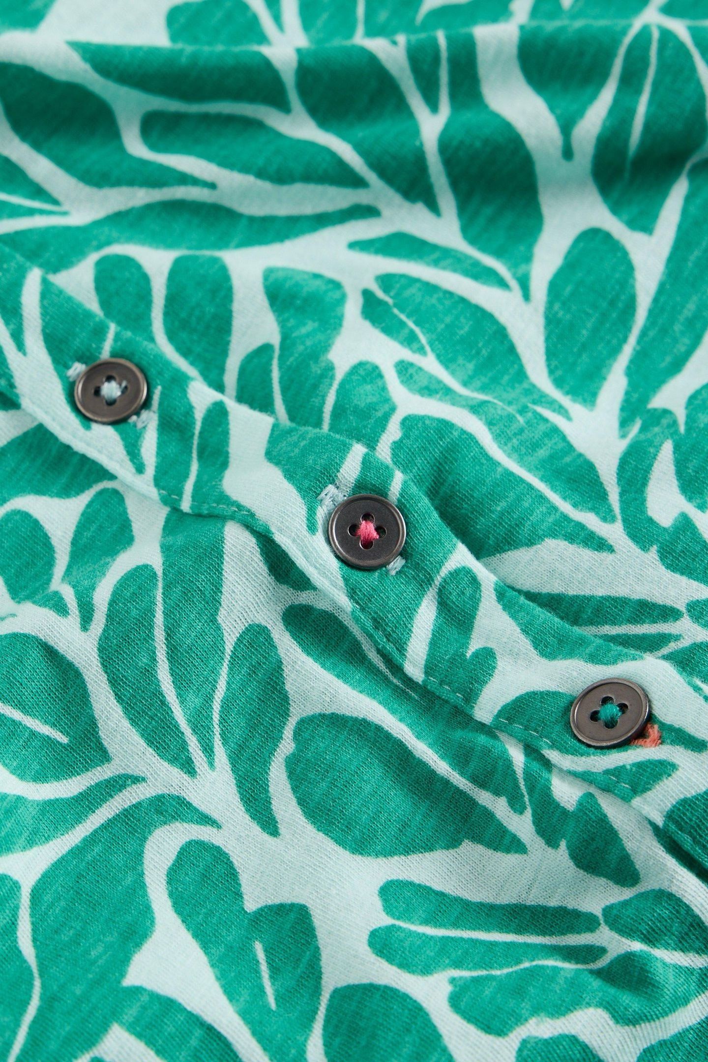ANNIE SS JERSEY SHIRT TEAL PRINT 6