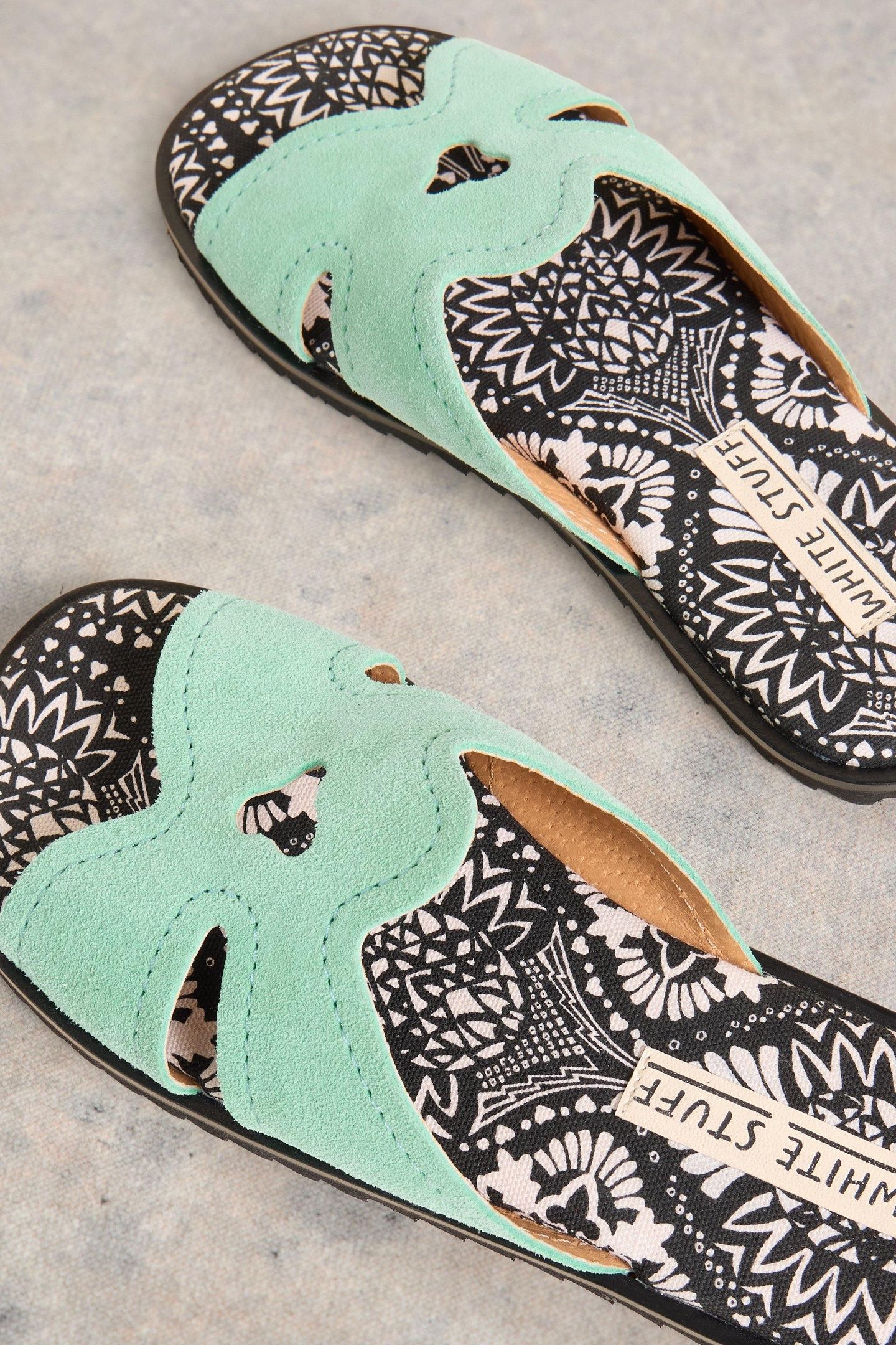 FLORAL FLIP FLOP SANDAL BRIGHT BLUE 2