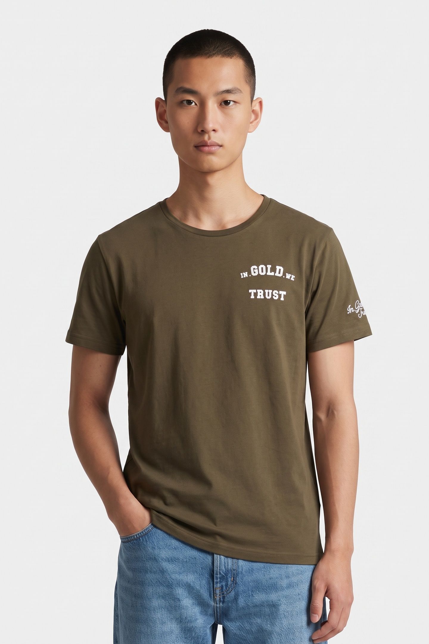 PAINT T-SHIRT DARK GREEN 1