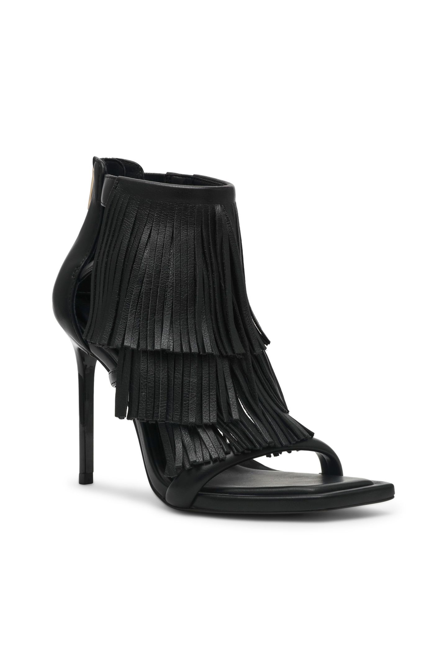 FRINGZY SANDALS BLACK LEATHER 2