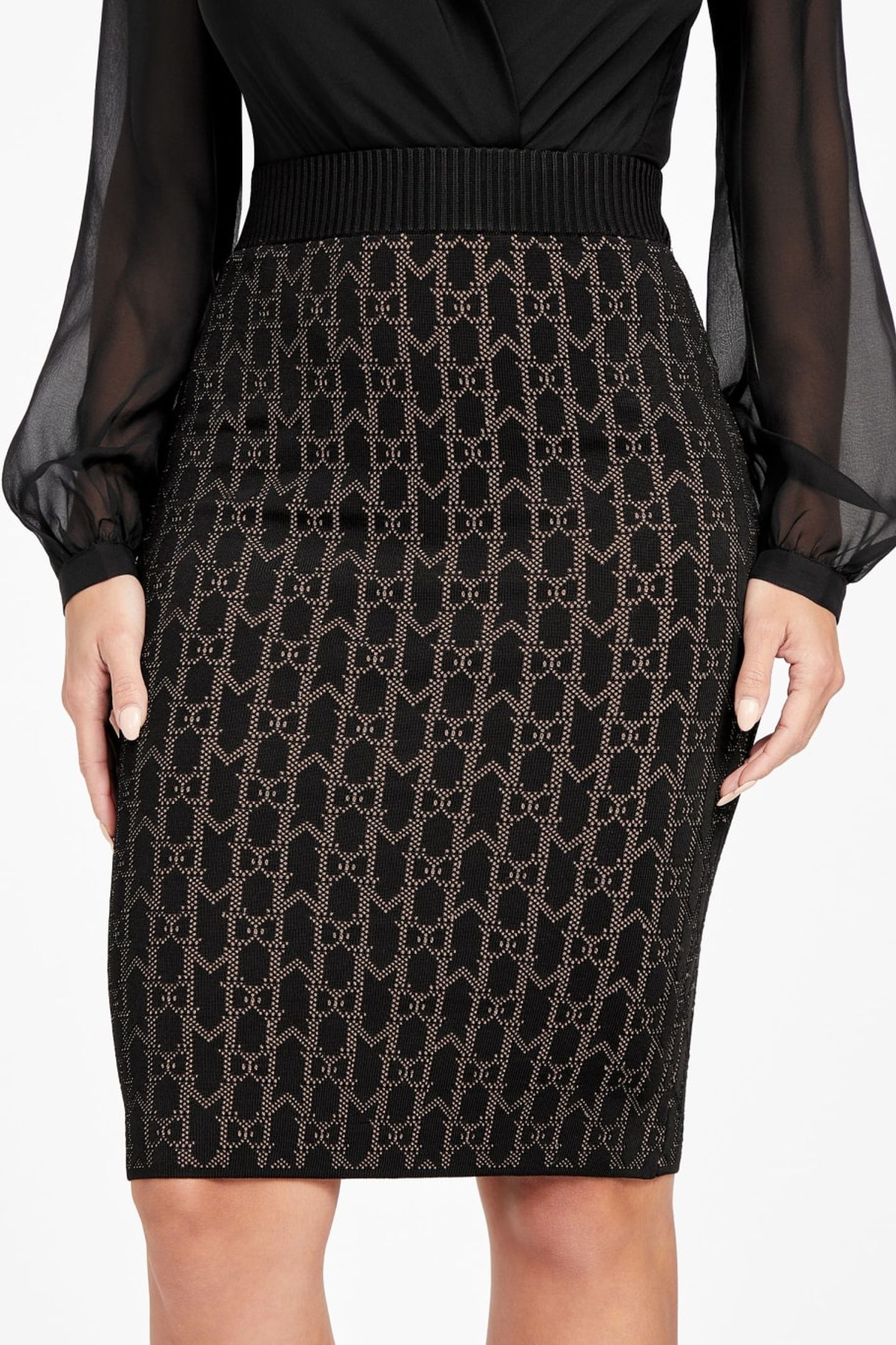 BILLIE MONOGRAM SKIR SMALL MONOGRAM BLACK 6