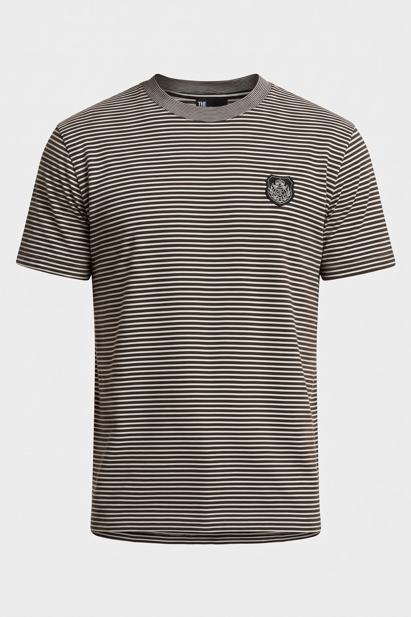 SHORT-SLEEVED STRIPED T-SHIRT WITH PATCH BLACK / WHITE 6