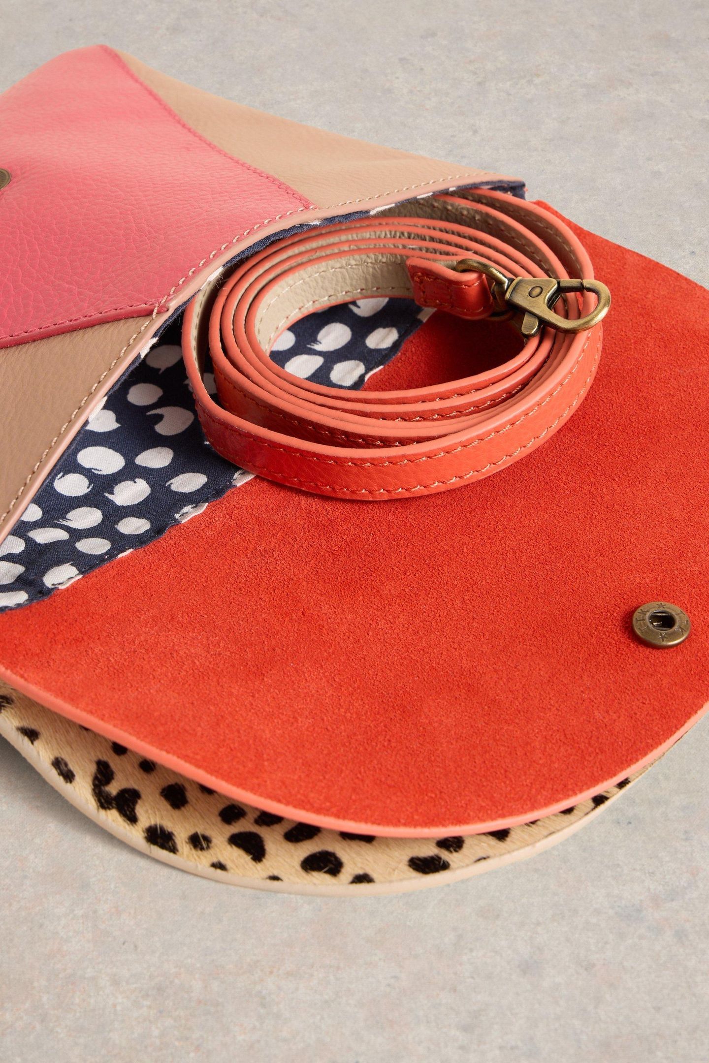 COCO DOUBLE POUCH CROSSBODY PINK MULTI 5