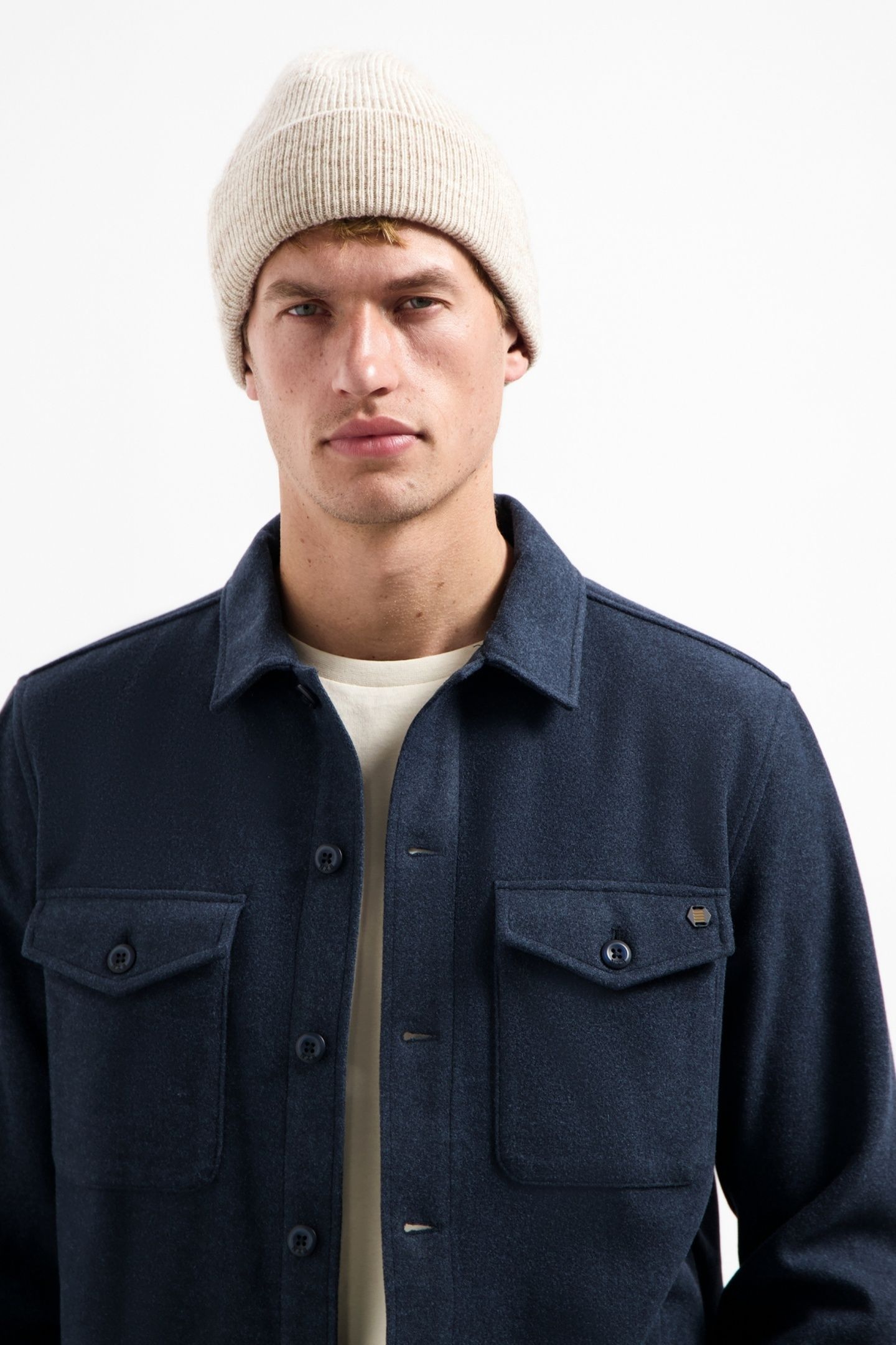 OVERSHIRT BUTTON CLOSURE MELANGE NIGHT 2