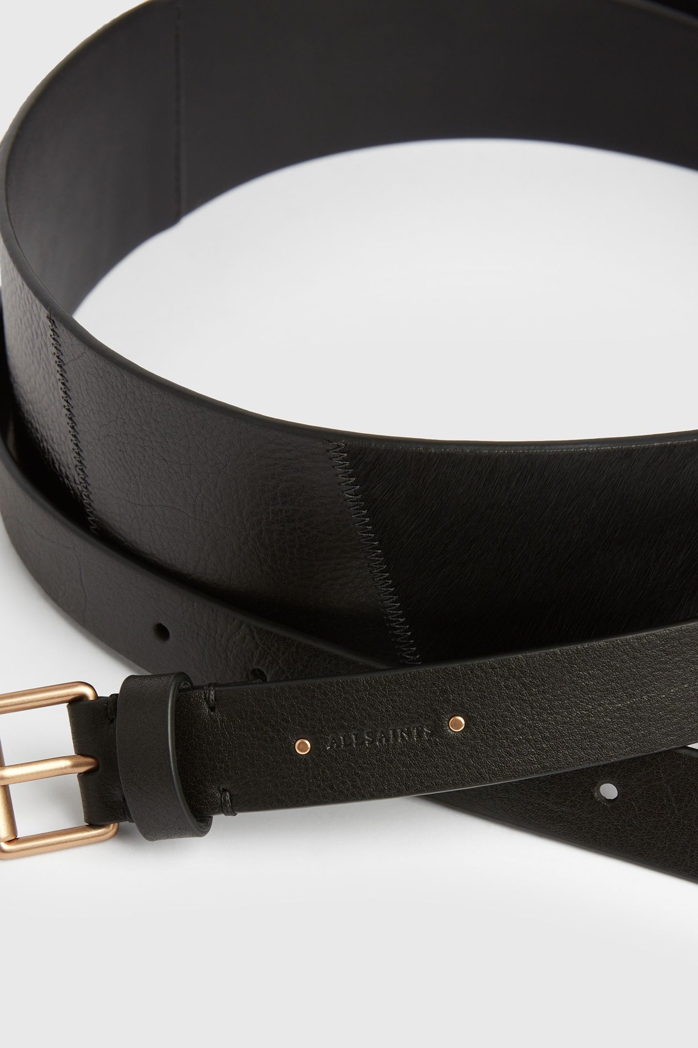 ARELL PATCHWORK BELT BLACK/WARM BRASS 5