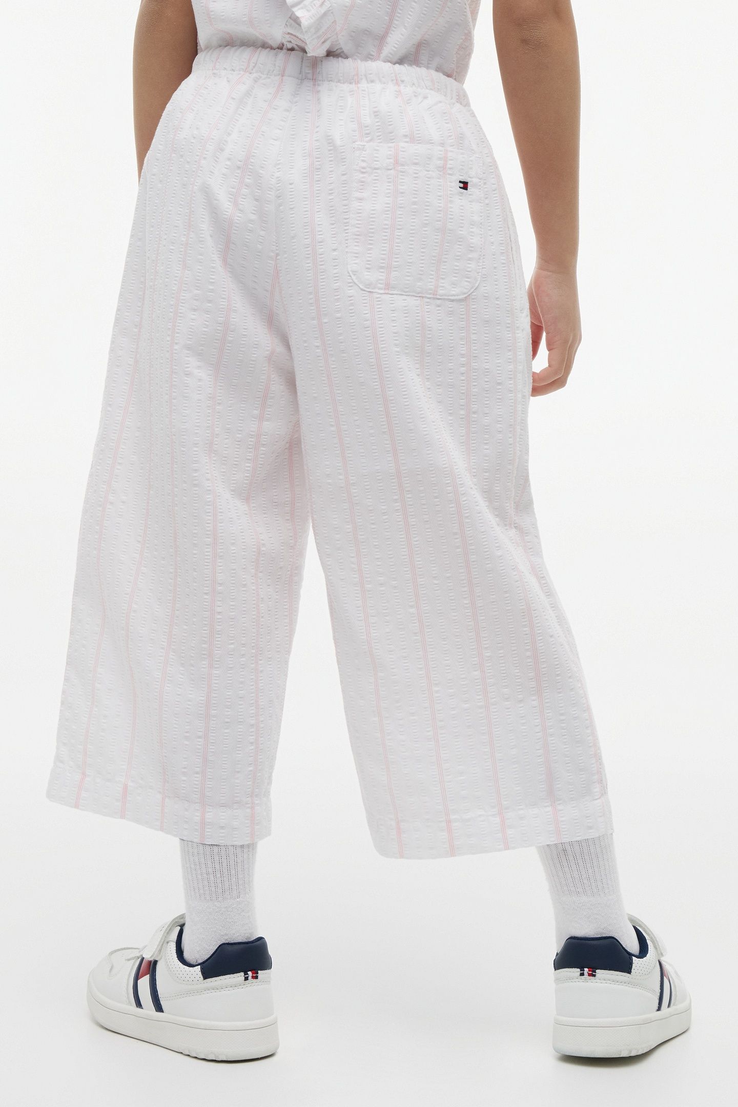 GIRLS SEERSUCKER CULOTTE WHITE 3