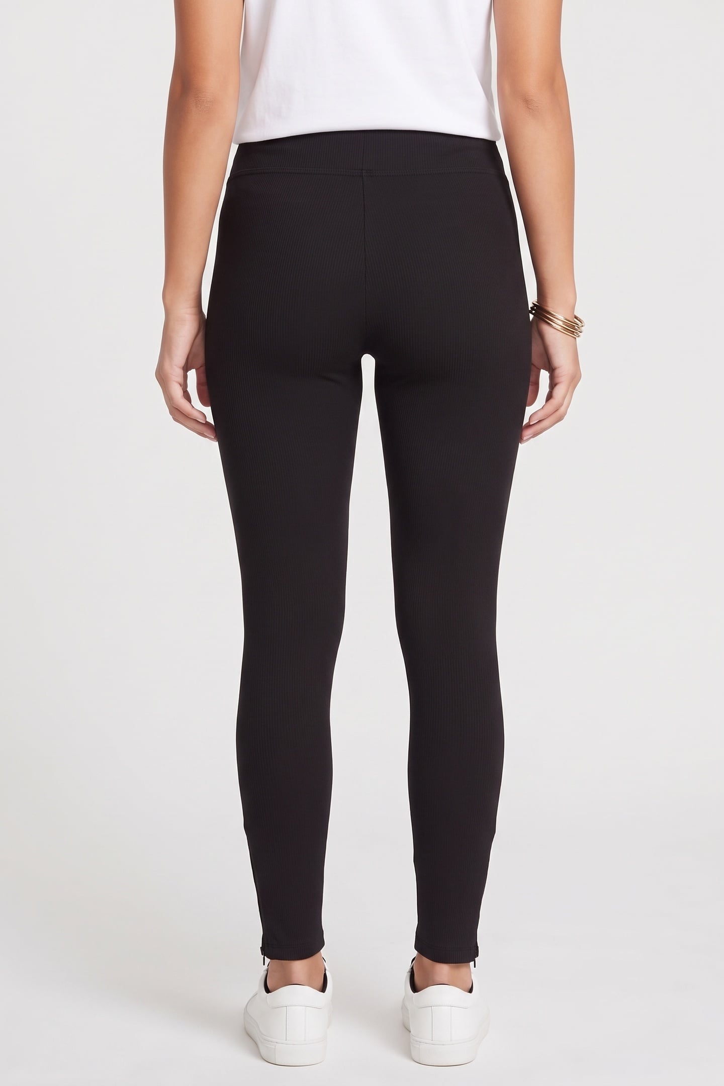 SPLIT COMPACT RIB TIGHTS BLACK 2