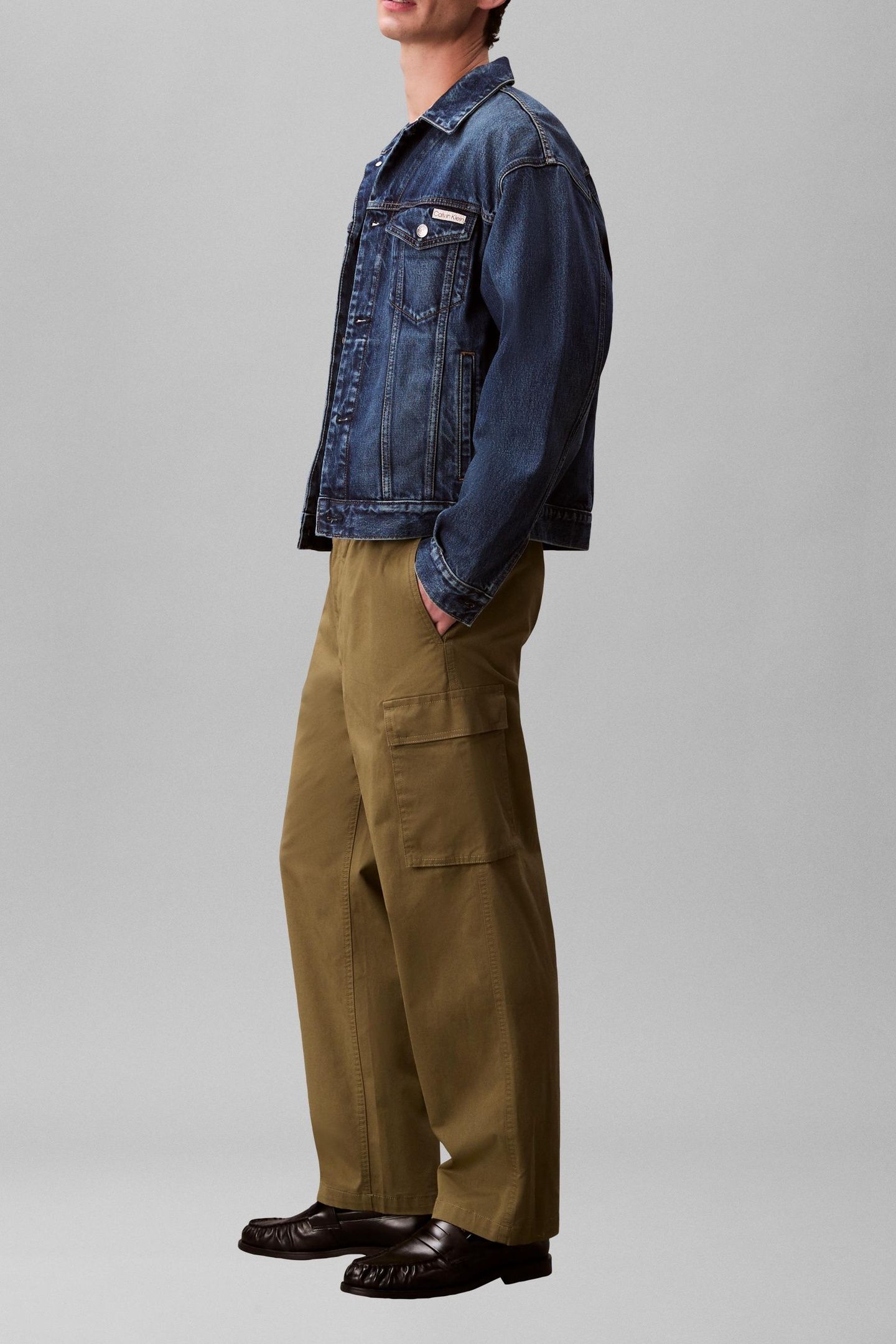 RELAXED STRAIGHT COMFORT JEAN DEEP LICHEN GREEN 3