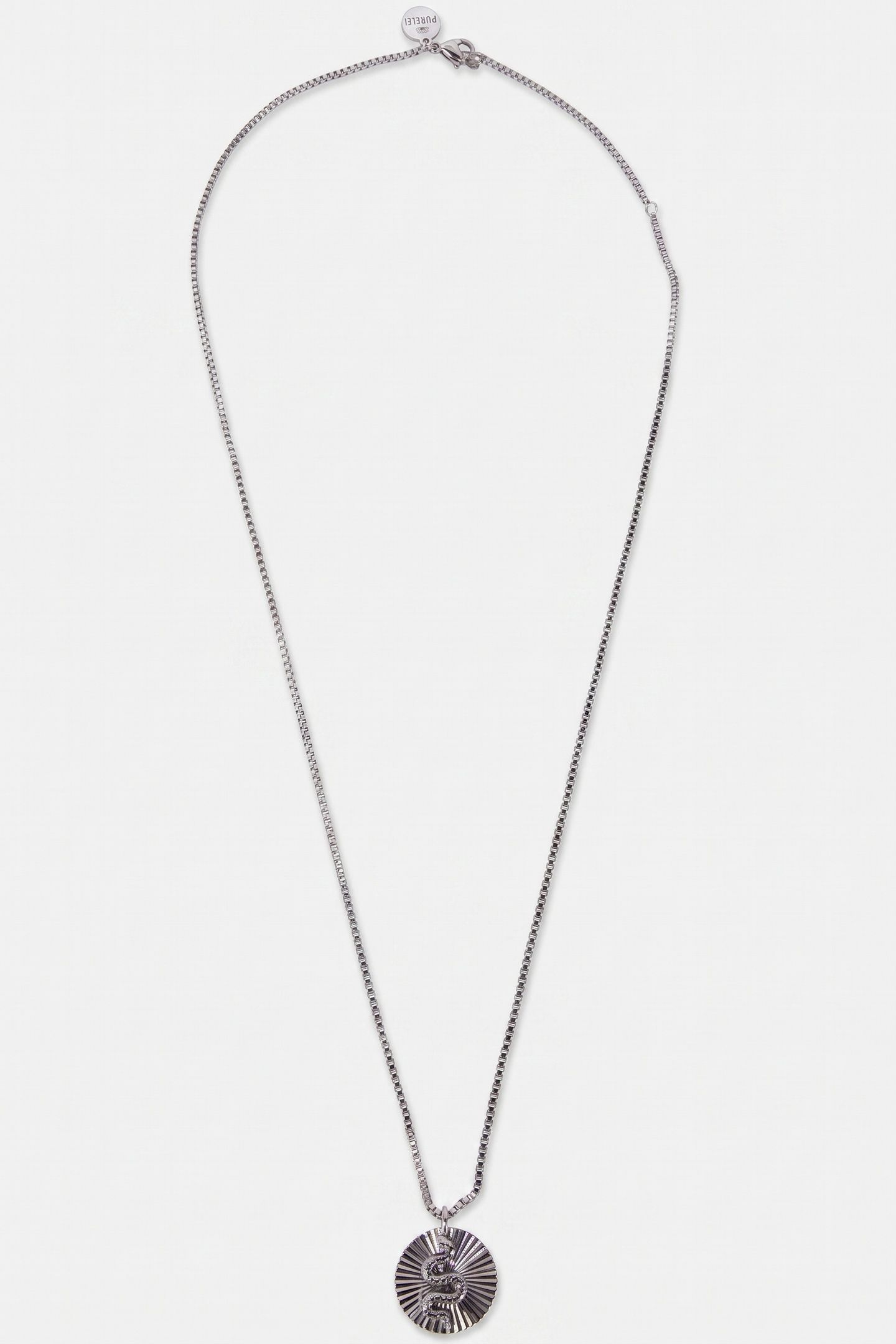 SNAKE COIN KETTE SILVER 3