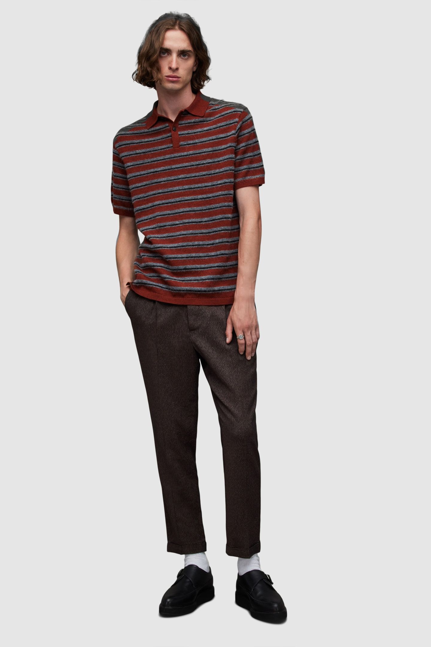 STAFFORD SS POLO COPER ML/GY ML/BLK 2