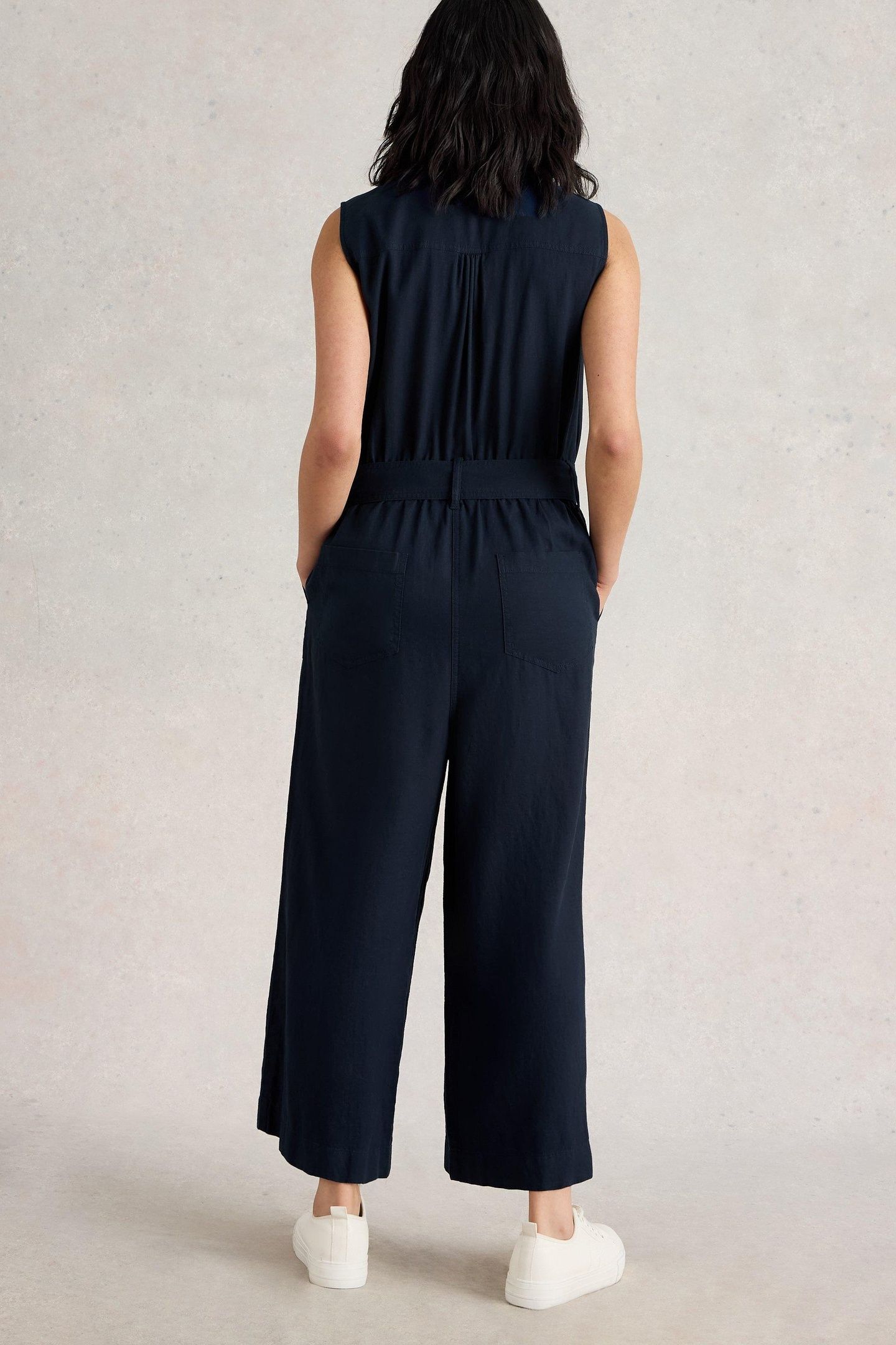 BETTY WIDE LEG JUMPSUIT DARK NAVY 3