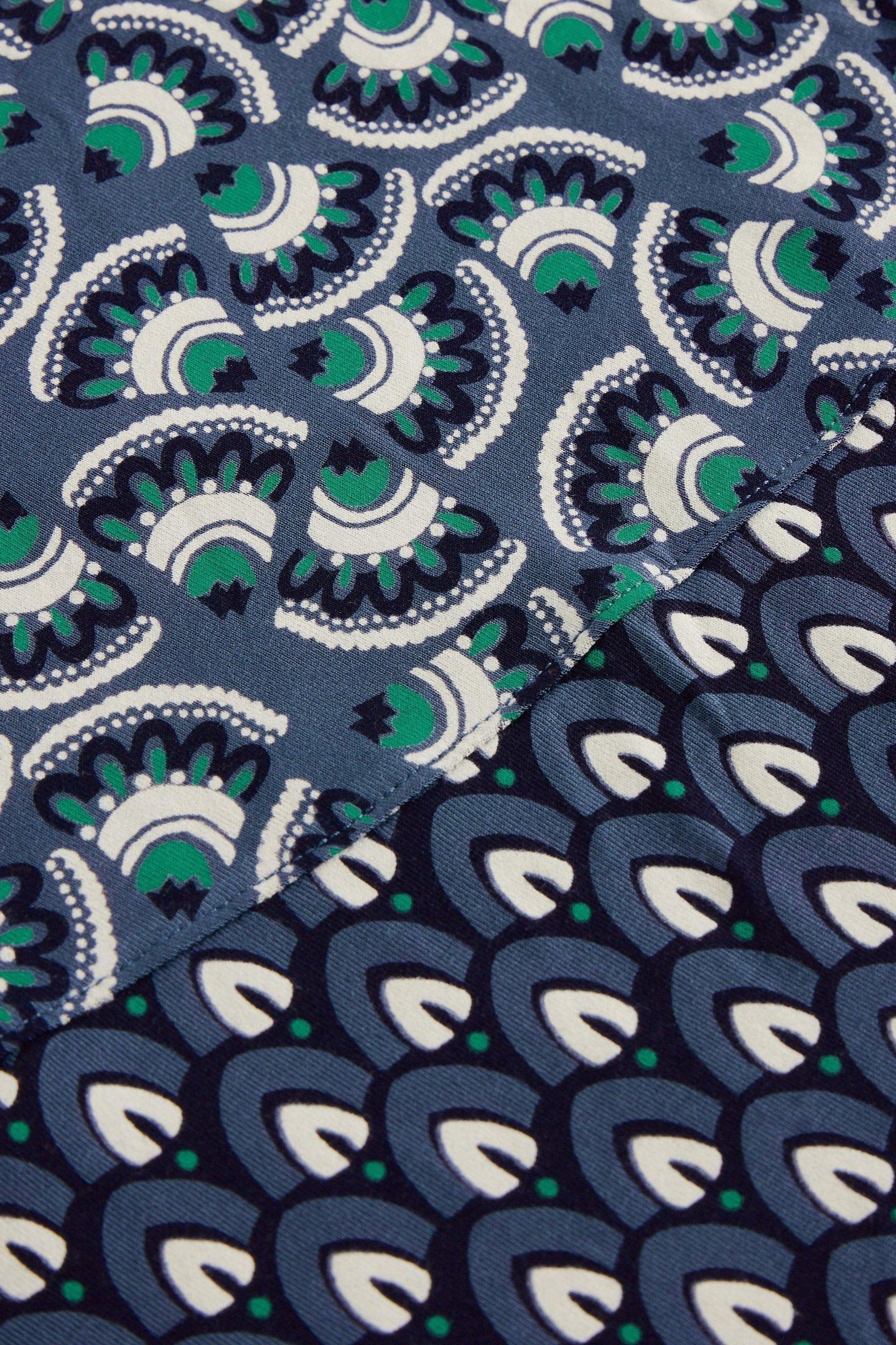 JADA JERSEY MAXI SKIRT NAVY MULTI 5