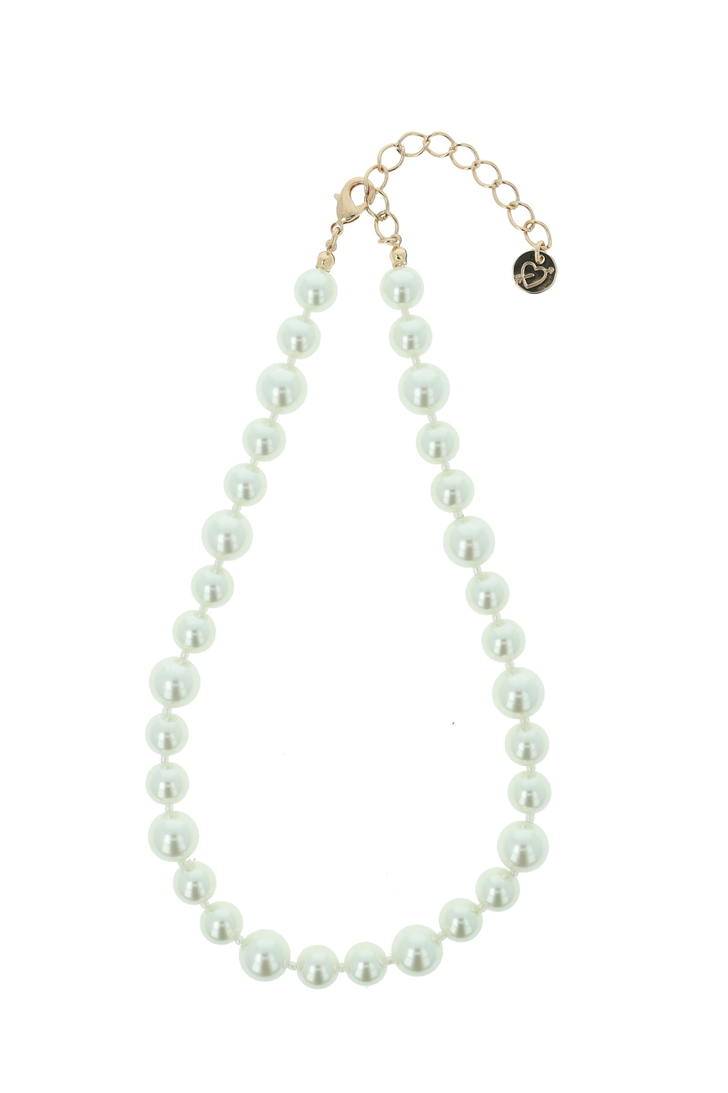 CLASSIC PEARL NECKLACE - SMALL CREAM 1