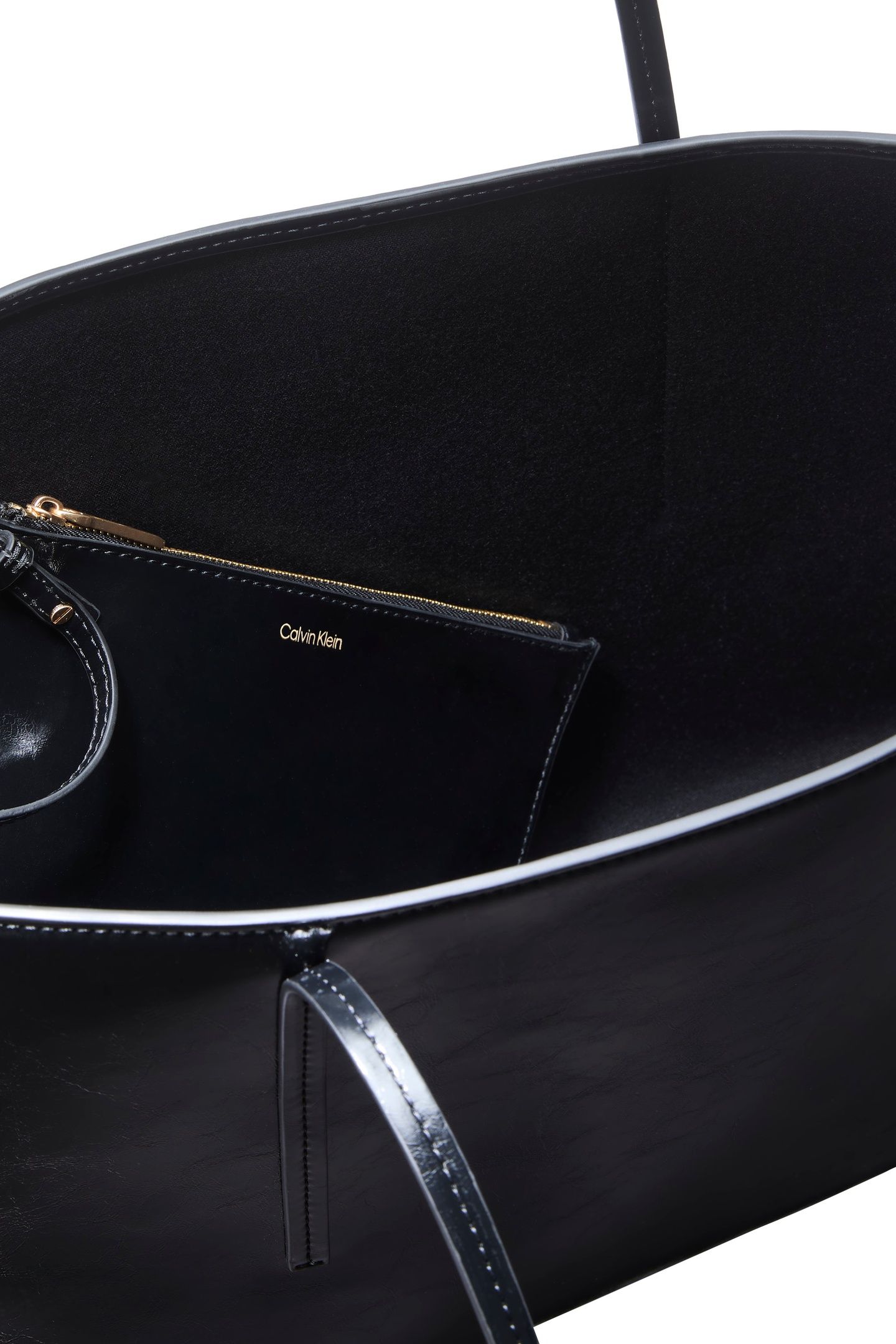 FOIL LOGO GLOSSY TOTE BAG BLACK 6