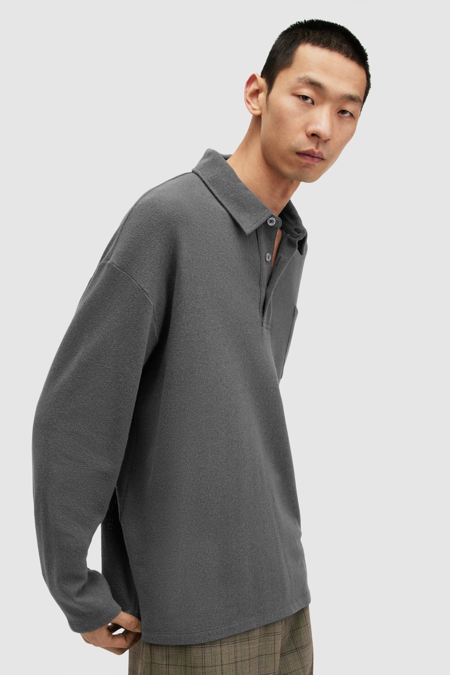 ERIS LS POLO WASHED BLACK 3