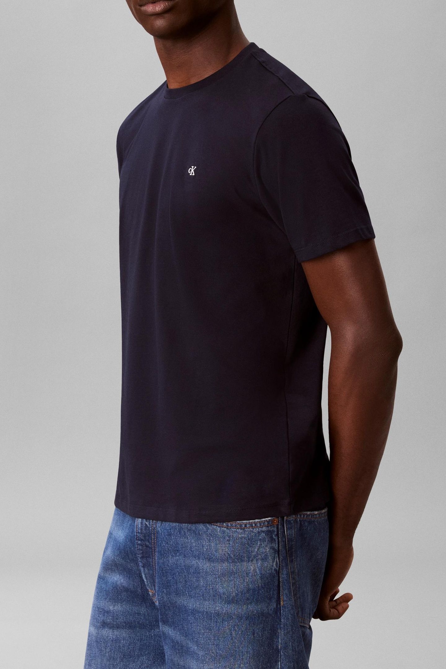SHORT SLEEVE CLASSIC MONOGRAM BRIGHT WHITE/DARK SAPPHIRE 4