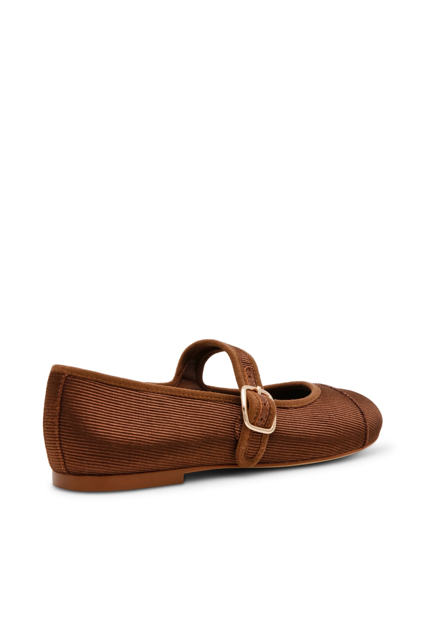 DORY FLAT SHOES BROWN SATIN 3