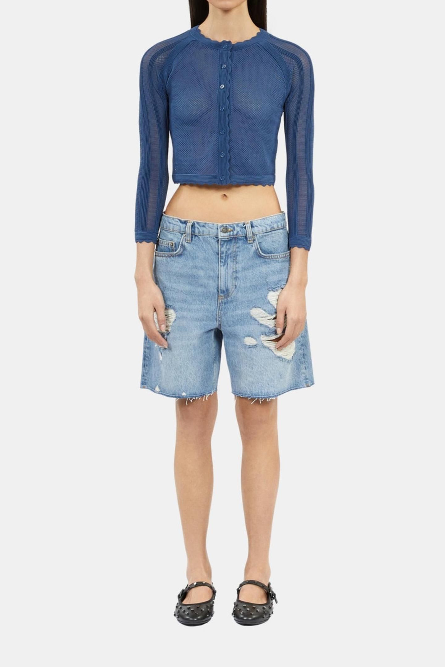 DENIM SHORTS MEDIUM BLUE 3