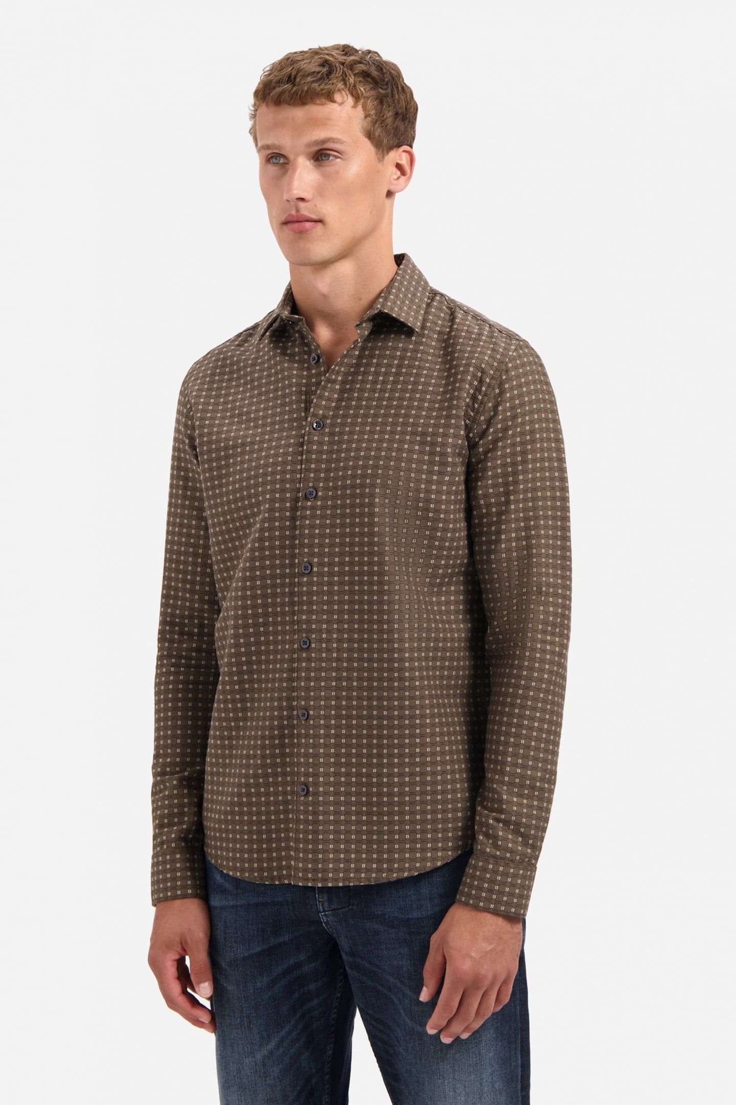 SHIRT MINI JACQUARD TAUPE 1