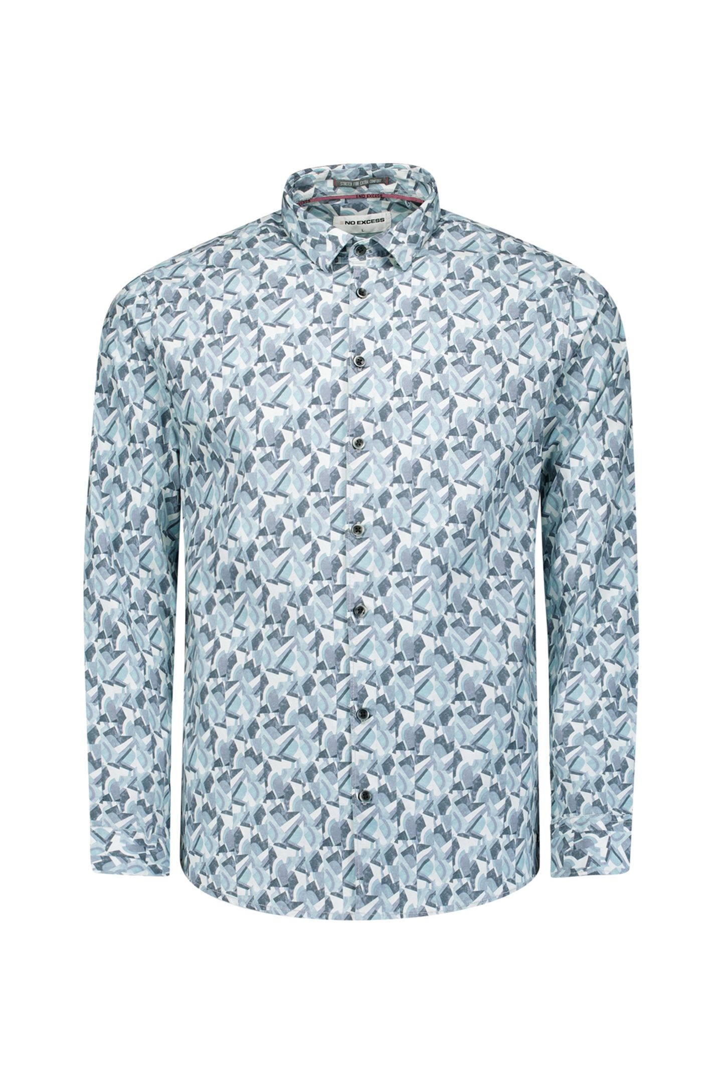 SHIRT STRETCH ALLOVER PRINTED DARK STEEL 4