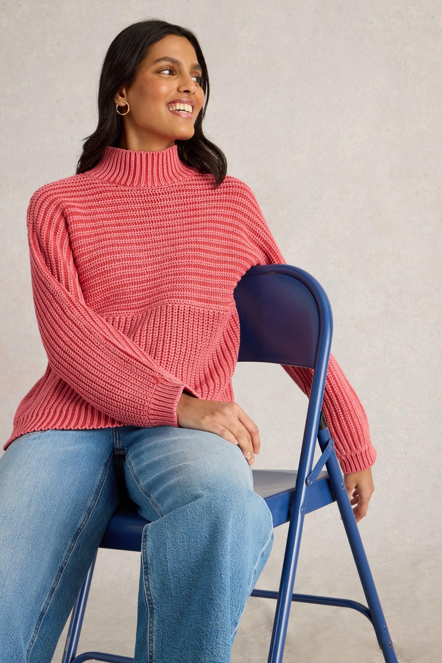 MARLEY MIX COTTON JUMPER MID PINK 8