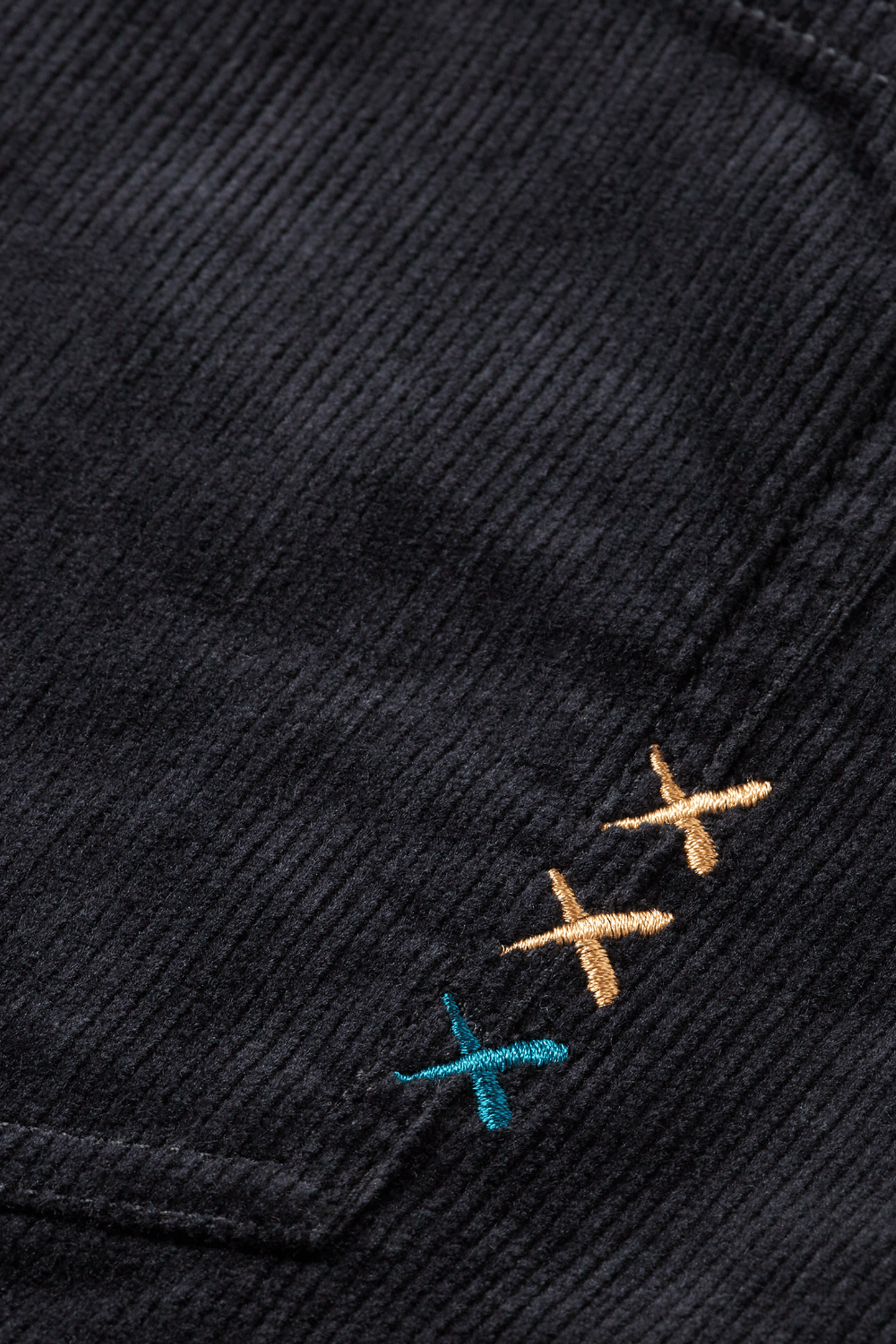 THE ZEE STRAIGHT JEANS IN COLOURED CORDUROY ANTRACITE 5