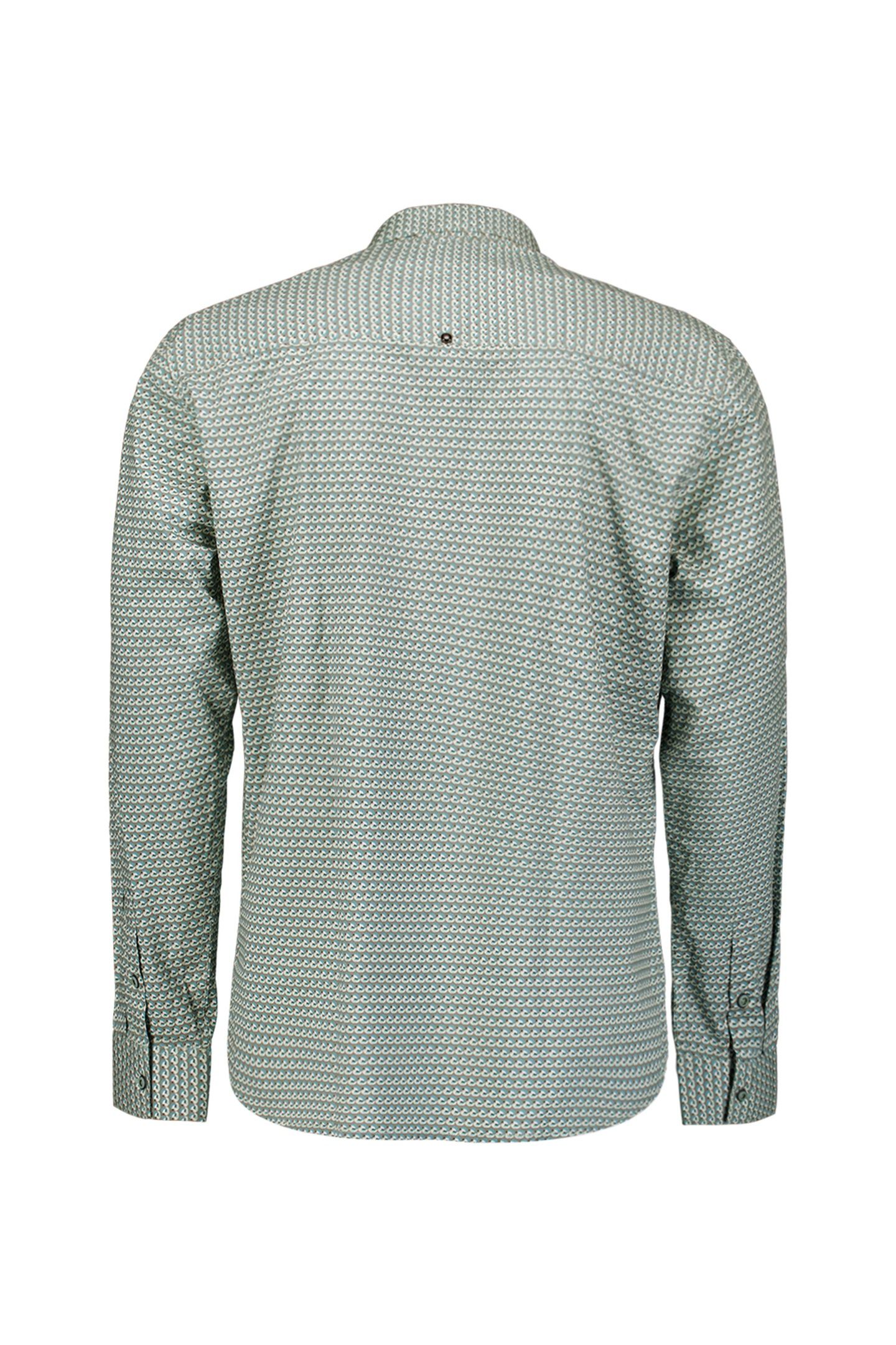 SHIRT STRETCH ALLOVER PRINTED SEABLUE 5