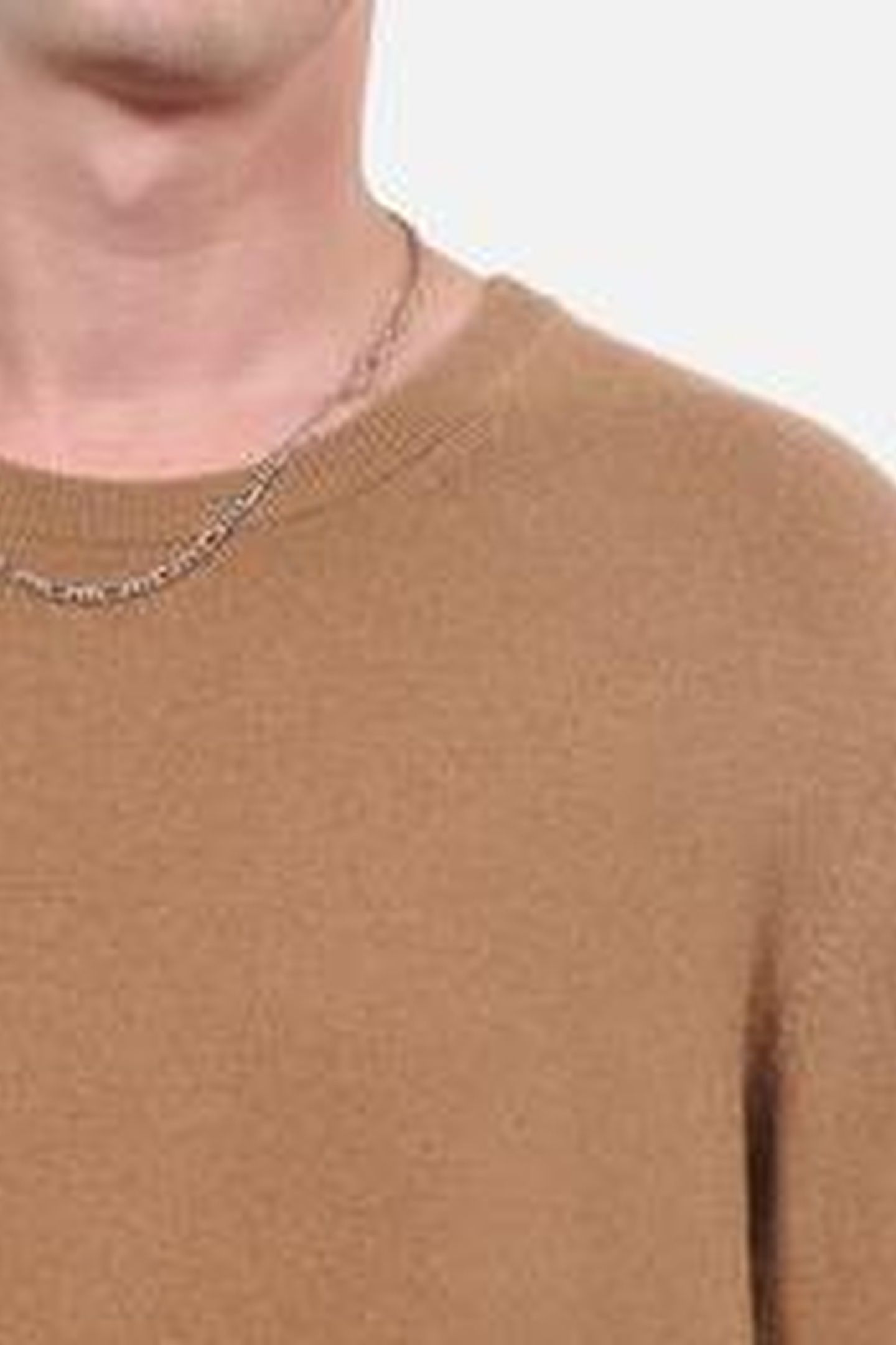 PULL COL ROUND DETAIL BRILLIANT DARK CAMEL 11