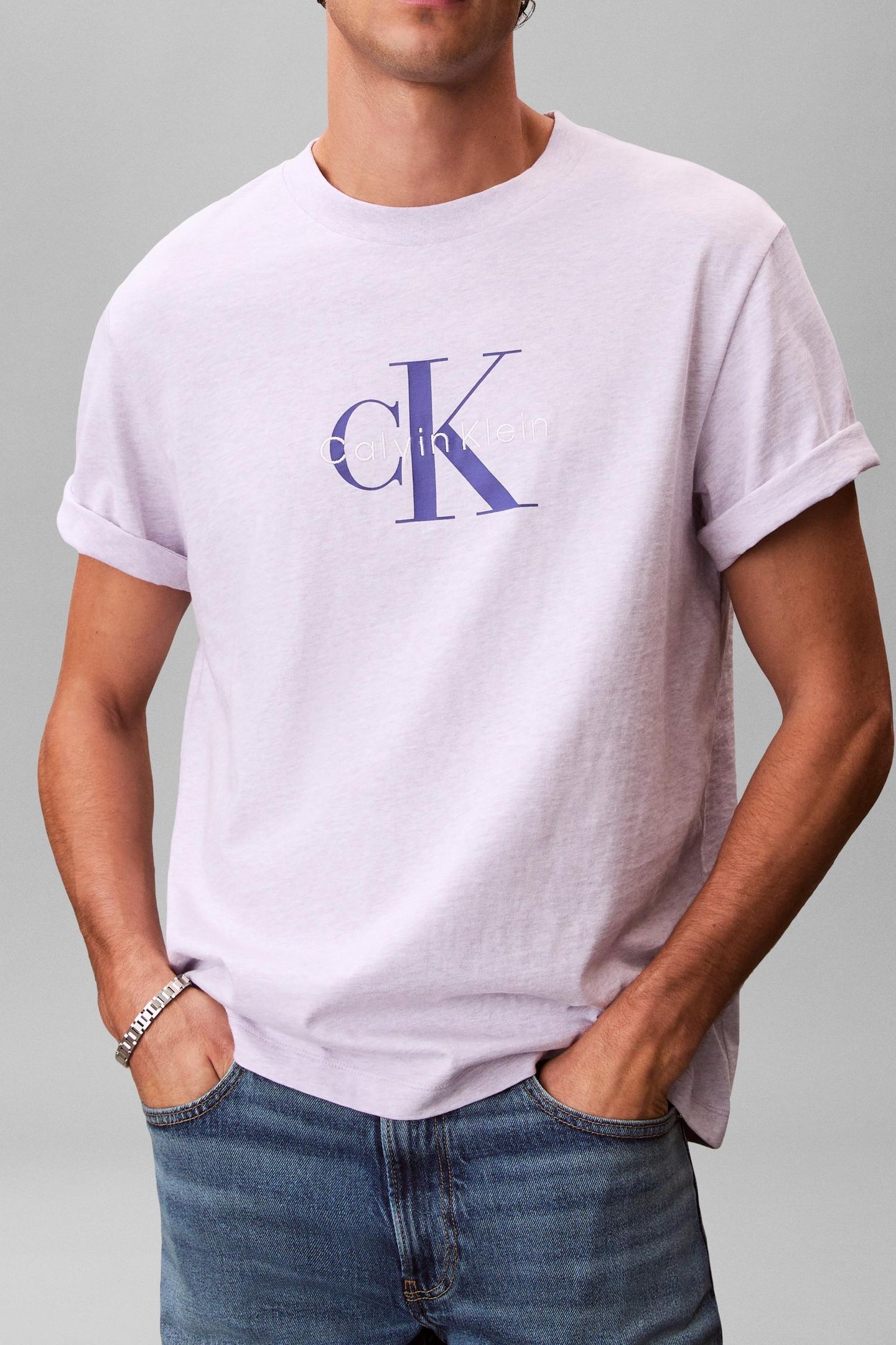 HERO MONOLOGO T-SHIRT ISLAND LILAC HEATHER B1047 5