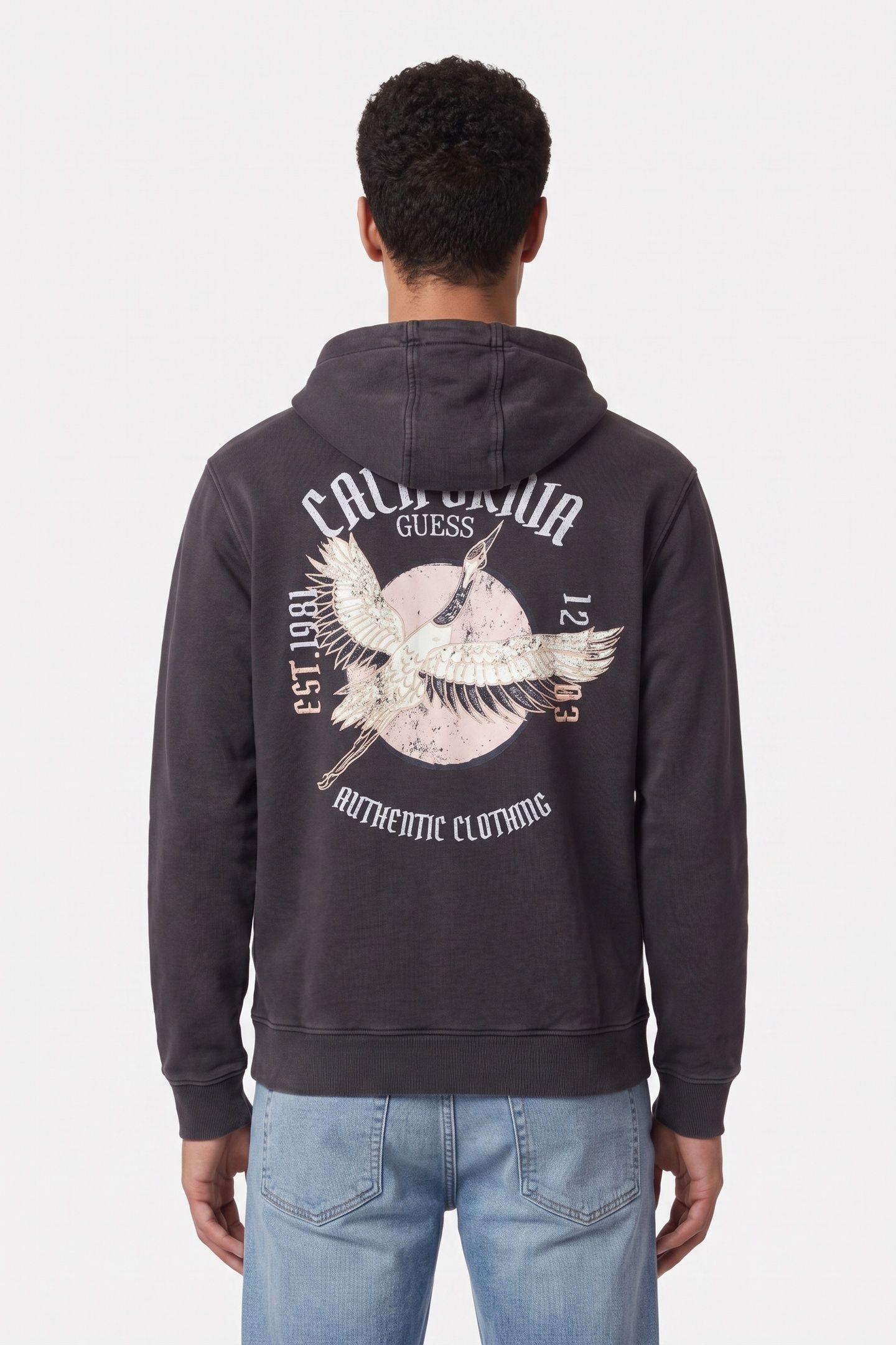 GUESS ECO HERON HOODIE SWEATSH JET BLACK A996 2