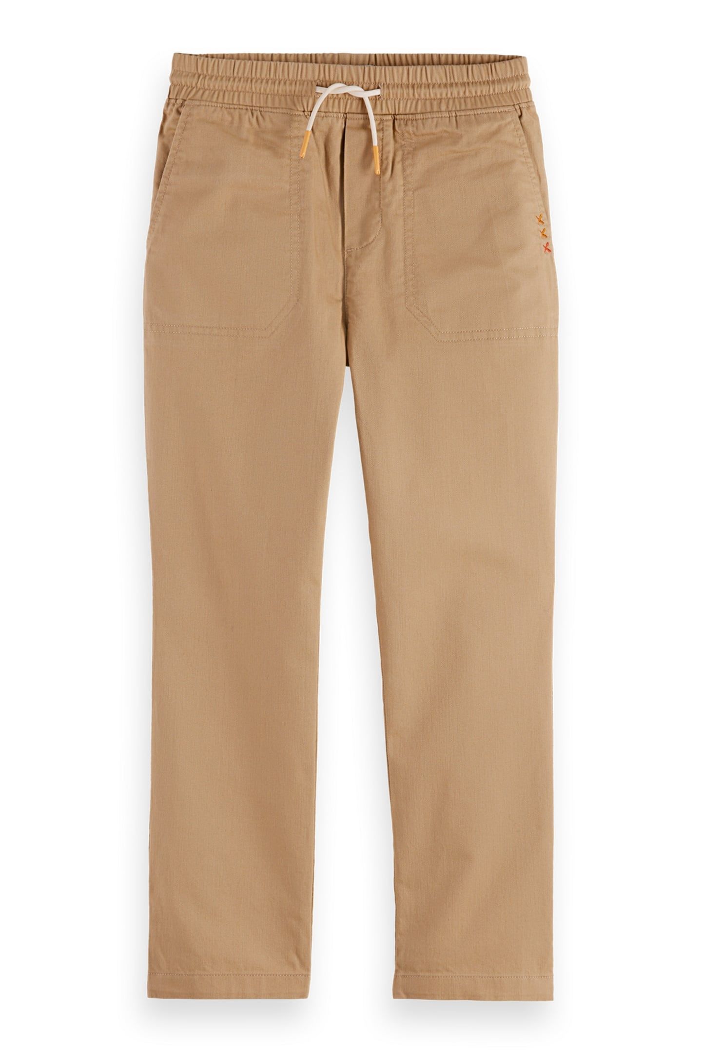 BOYS RELAXED-FIT TWILL WORKER JOGGER TANNIN 1