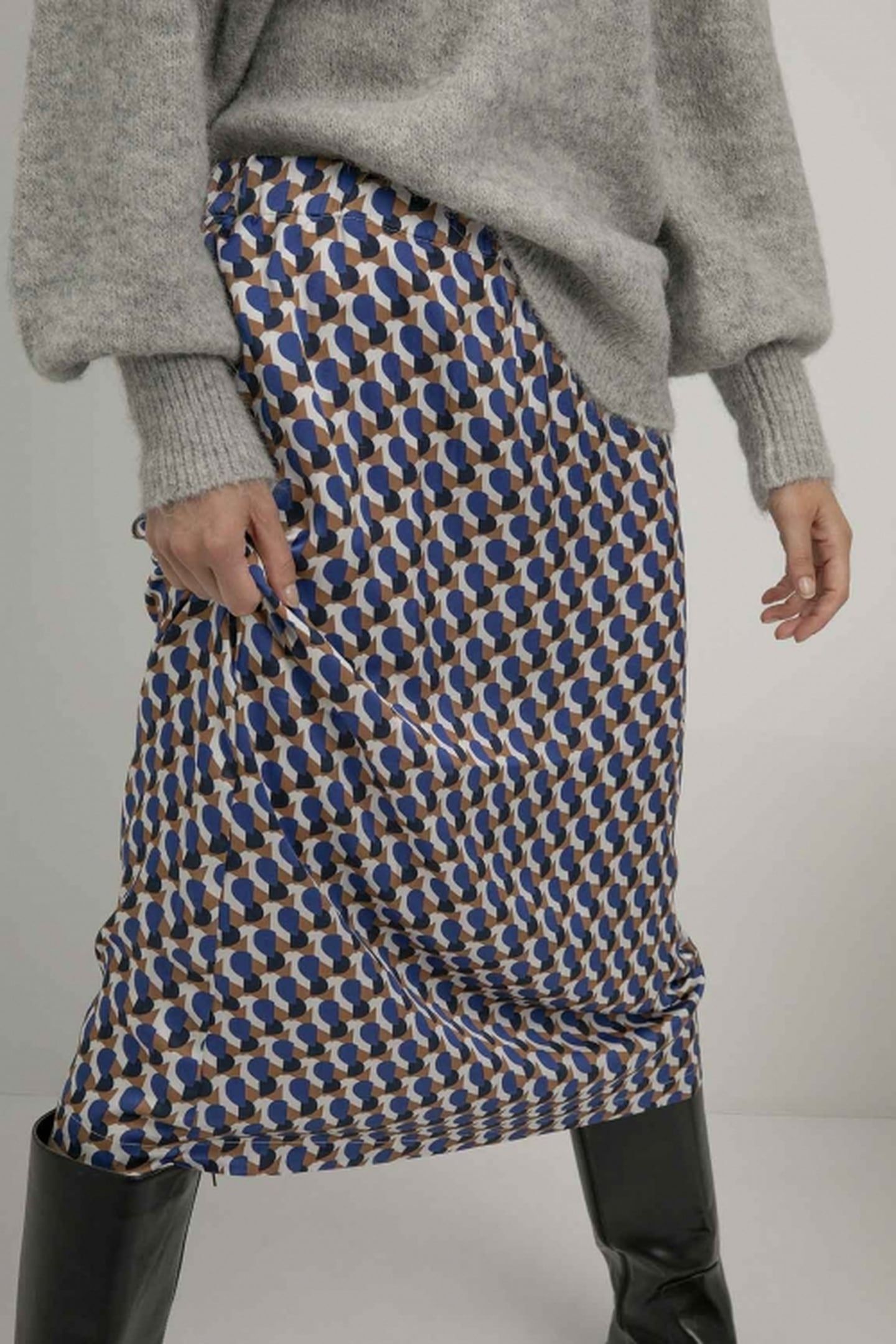 SIA SKIRT ROYAL BLUE PRINT 2
