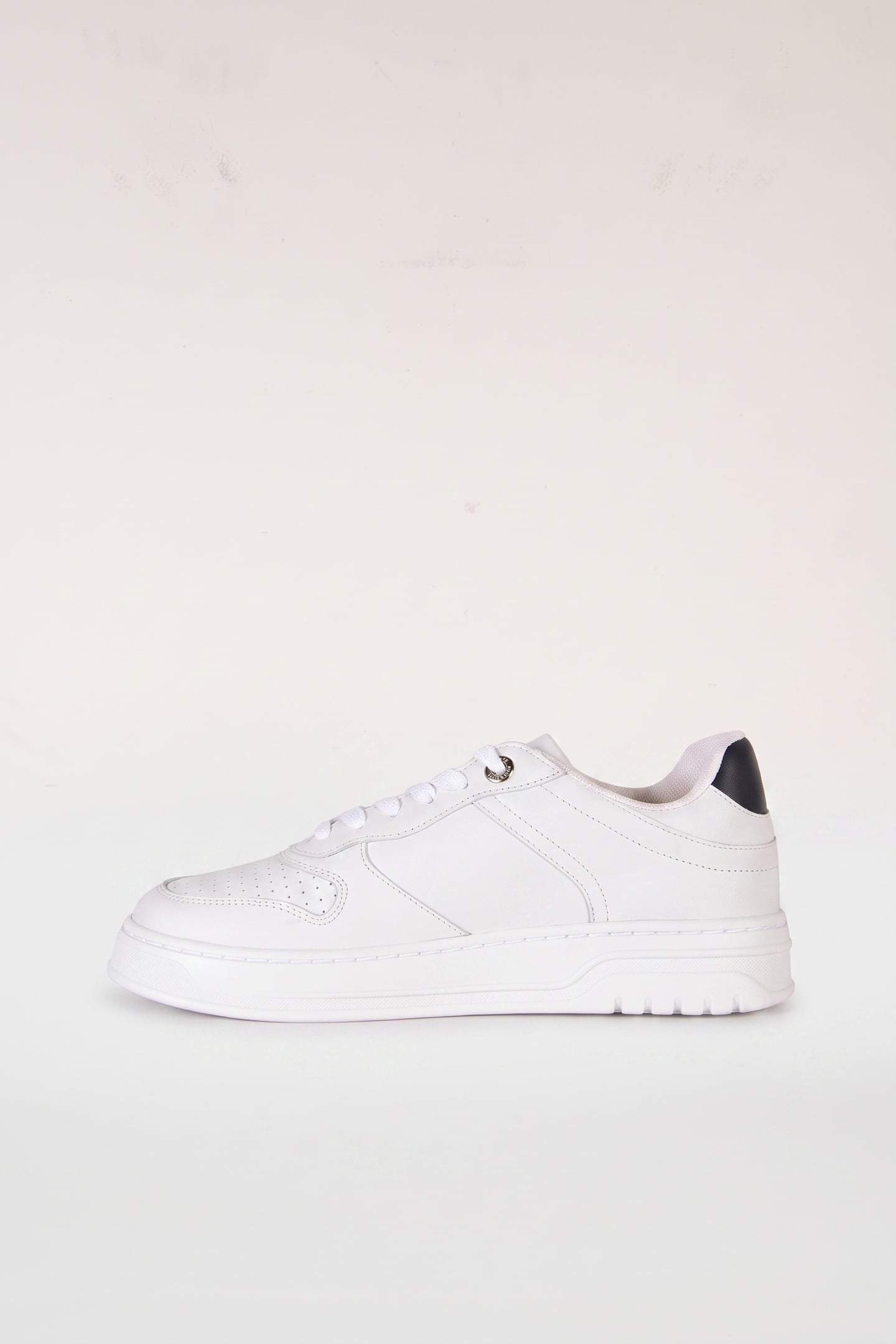 SPORTY CUPSOLE COURT TRAINERS WHITE 1