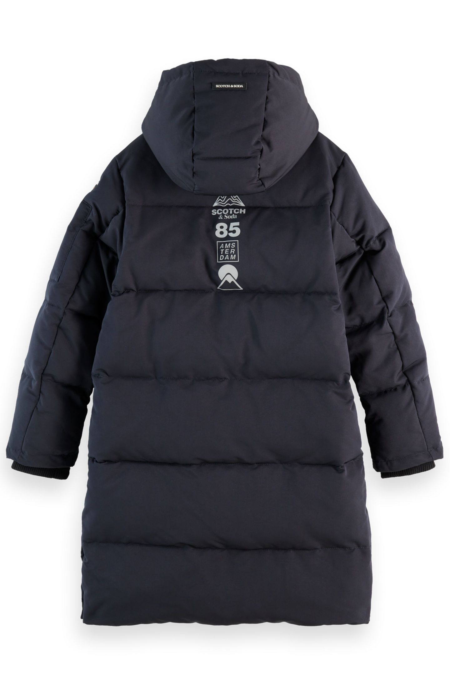 BOYS LONGER-LENGTH PUFFER JACKET ANTHRACITE 2