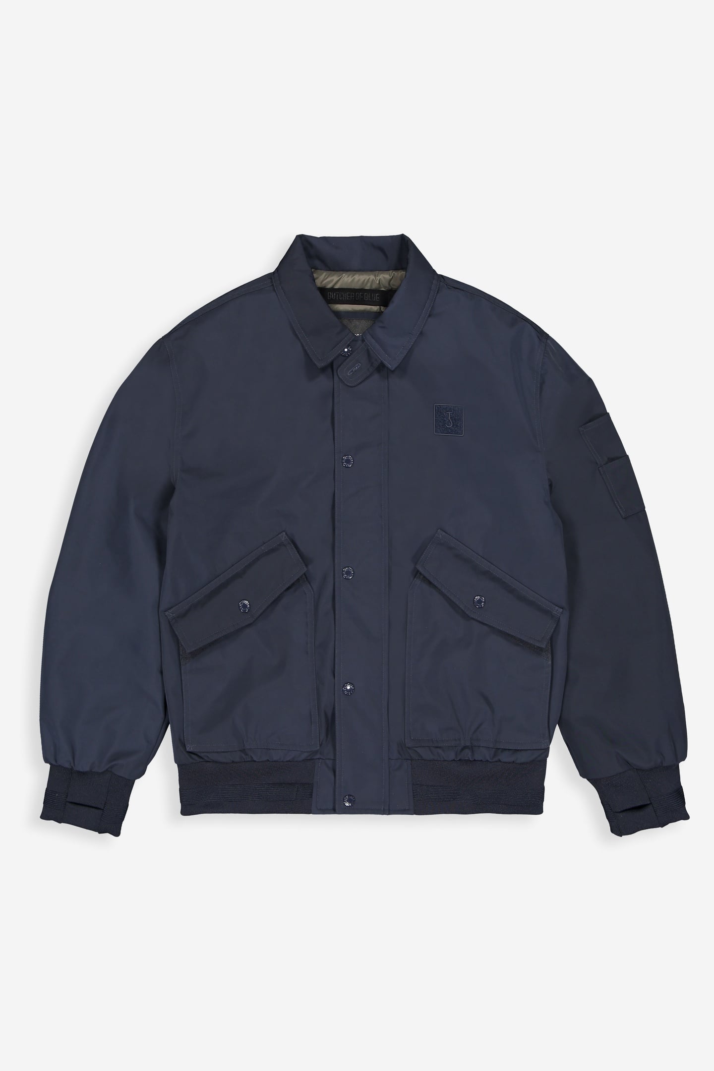CARLO SATIN FLIGHT BOMBER ALASKA BLUE 3